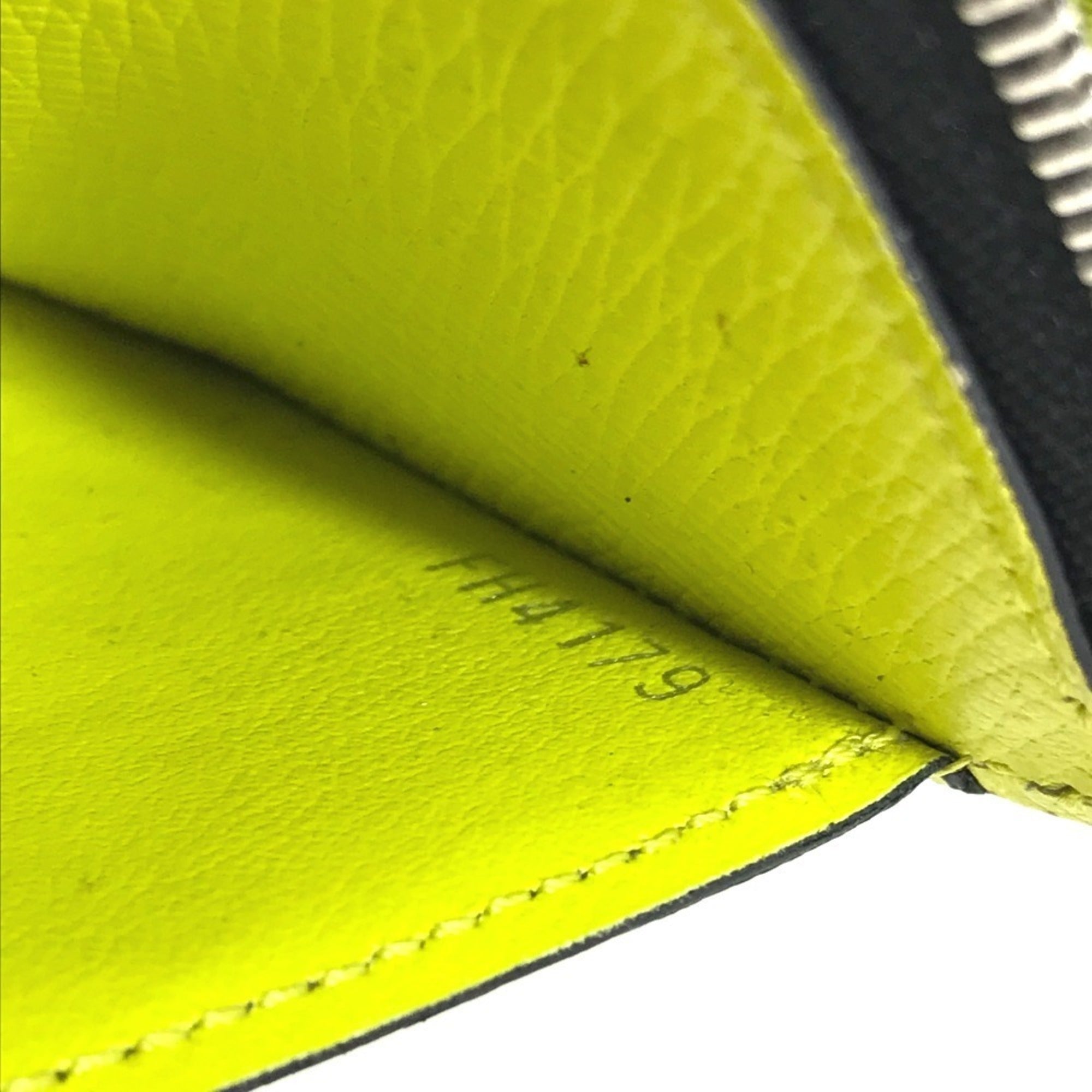 Louis Vuitton Taiga Yellow Taiga Leather Monogram Coin Purse/Coin Case (Pre-Owned)
