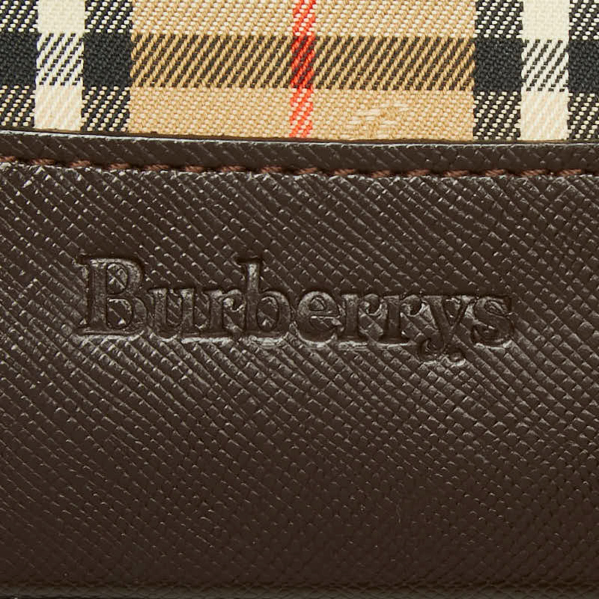 Burberry Beige Brown Canvas Tote Bag (Pre-Owned)