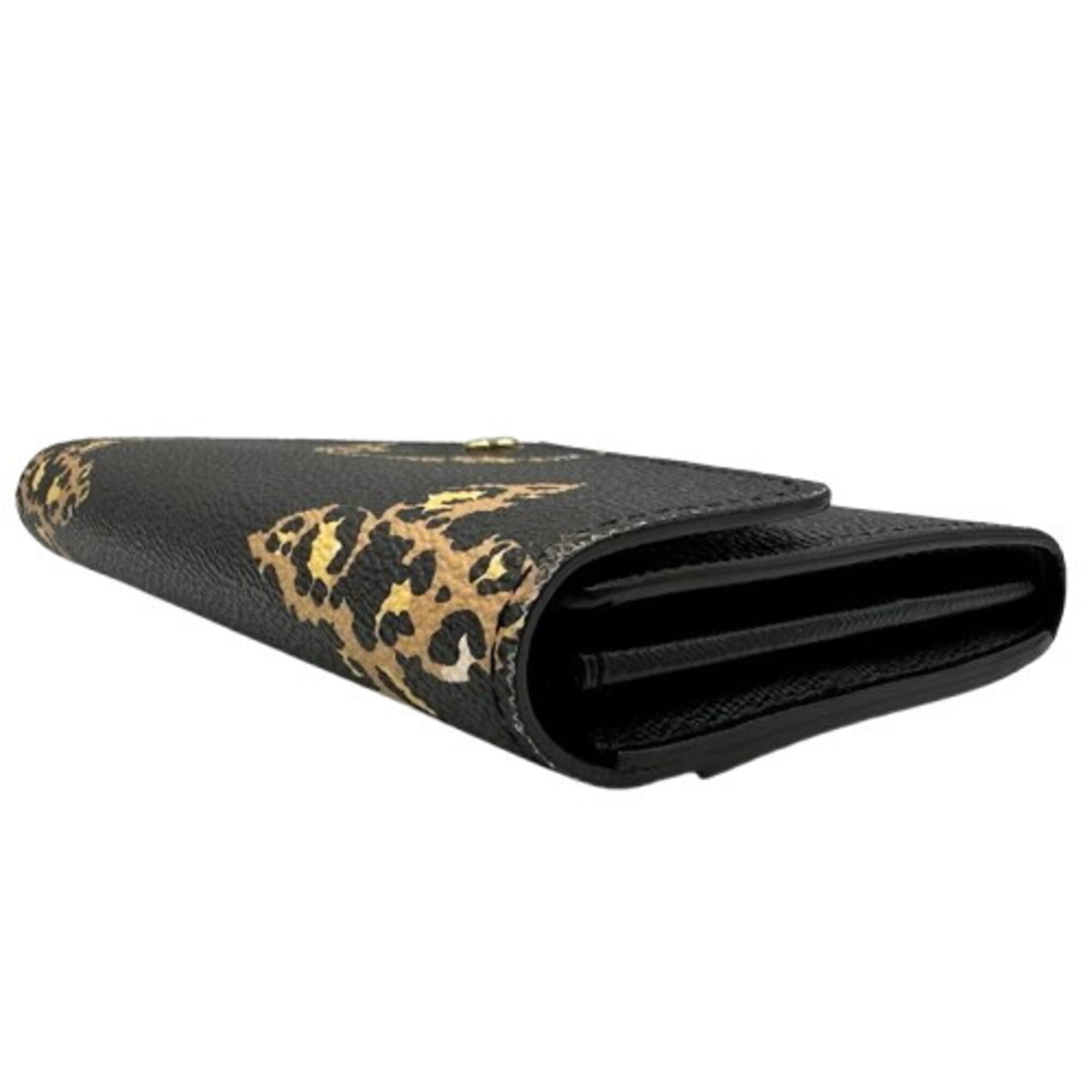 Louis Vuitton Black Brown Pvc Long Wallet (Bi-Fold) (Pre-Owned)