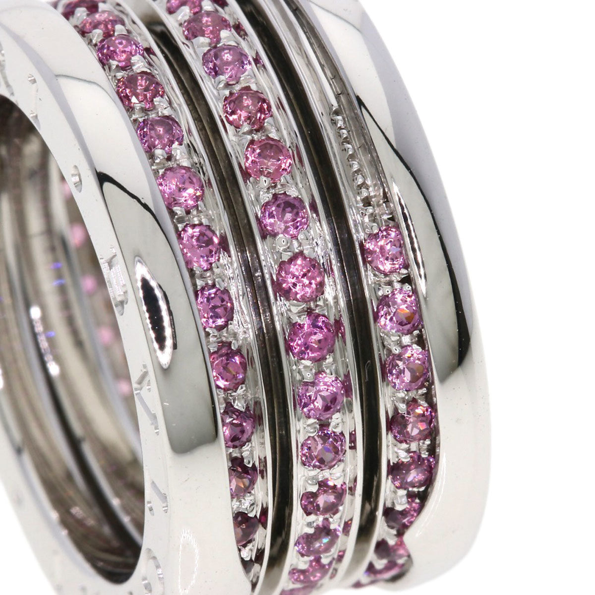 Bvlgari Silver White Gold (18K) Band Ring (Pre-Owned)