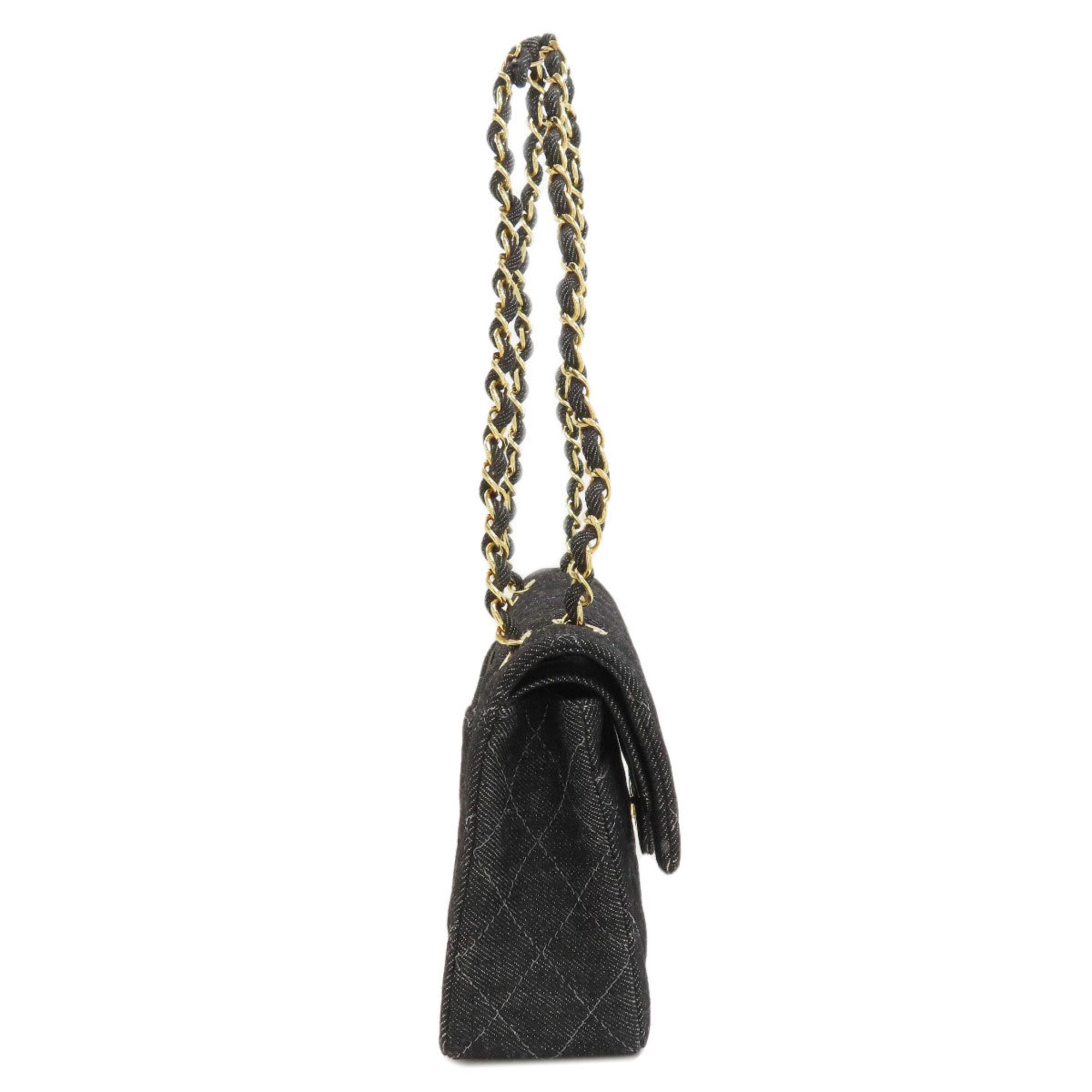 Chanel Black Denim Shoulder Bag (Pre-Owned)