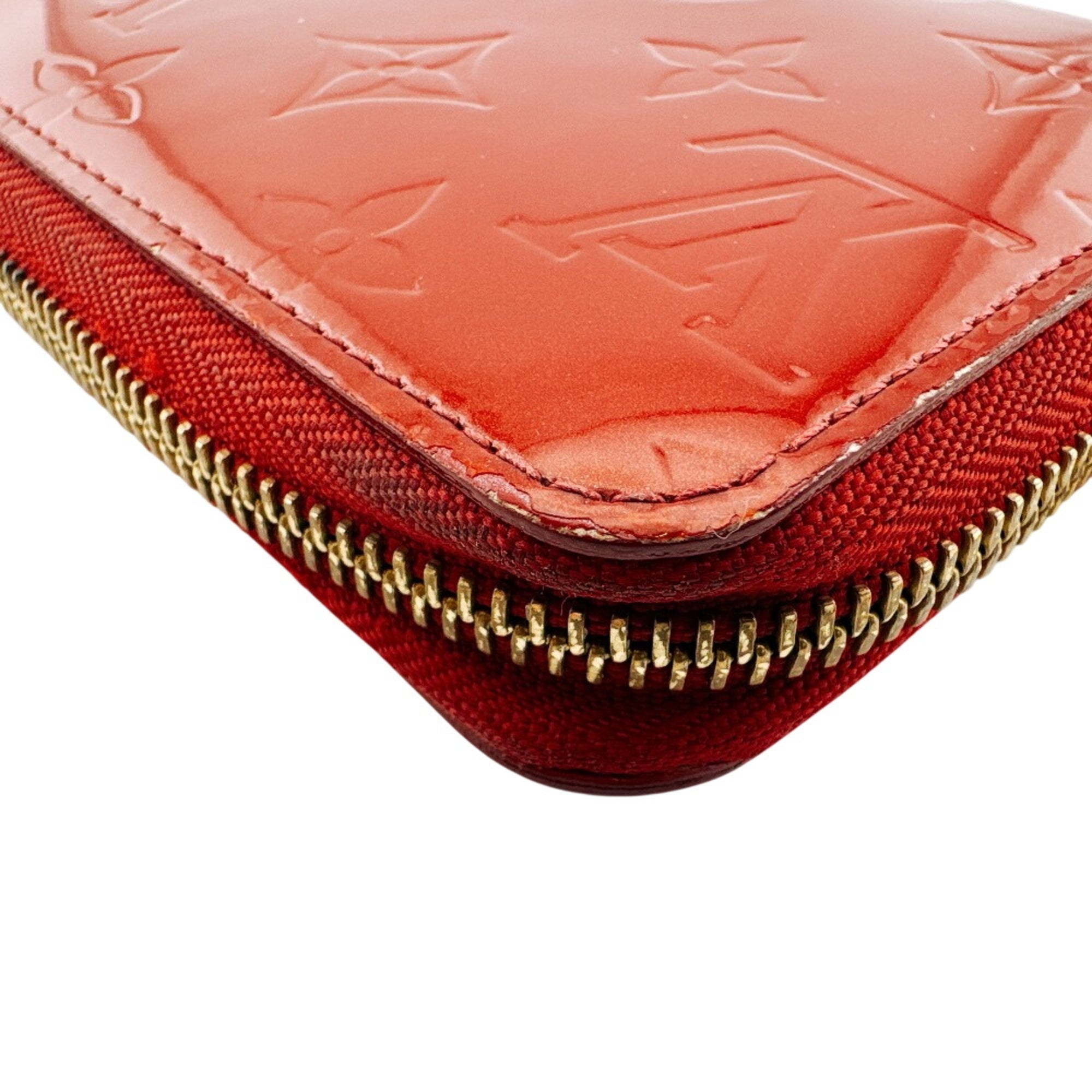 Louis Vuitton Vernis Red Color Vernis Long Wallet (Bi-Fold) (Pre-Owned)