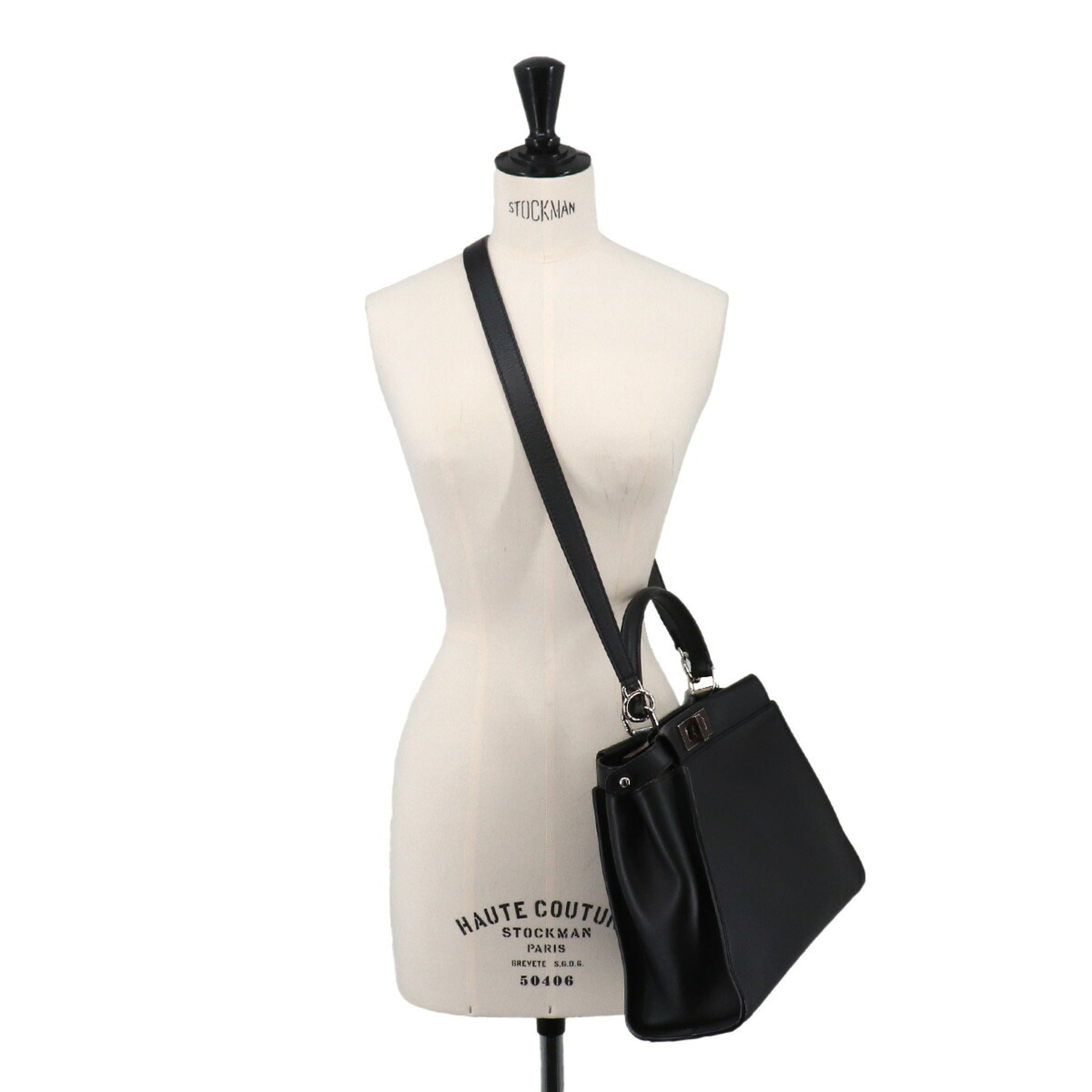 Fendi Black Leather Handbag (Pre-Owned)
