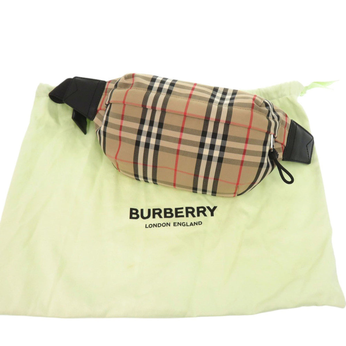 Burberry Beige Cotton Polyester Fanny Pack (Pre-Owned)