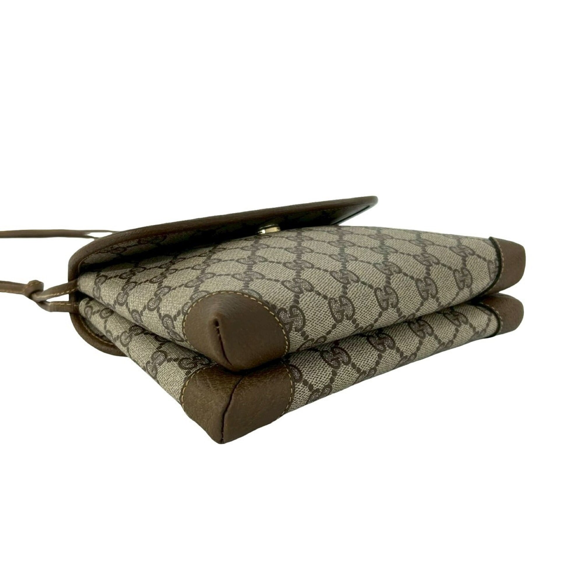 Gucci Brown Pvc Leather Shoulder Bag (Pre-Owned)