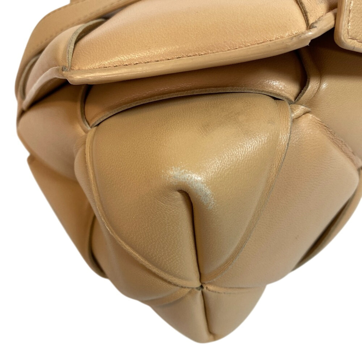 Bottega Veneta Beige Leather Shoulder Bag (Pre-Owned)