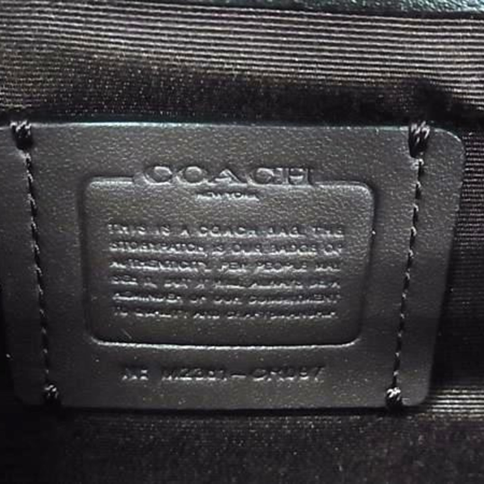 Coach Black Leather Handbag (Pre-Owned)