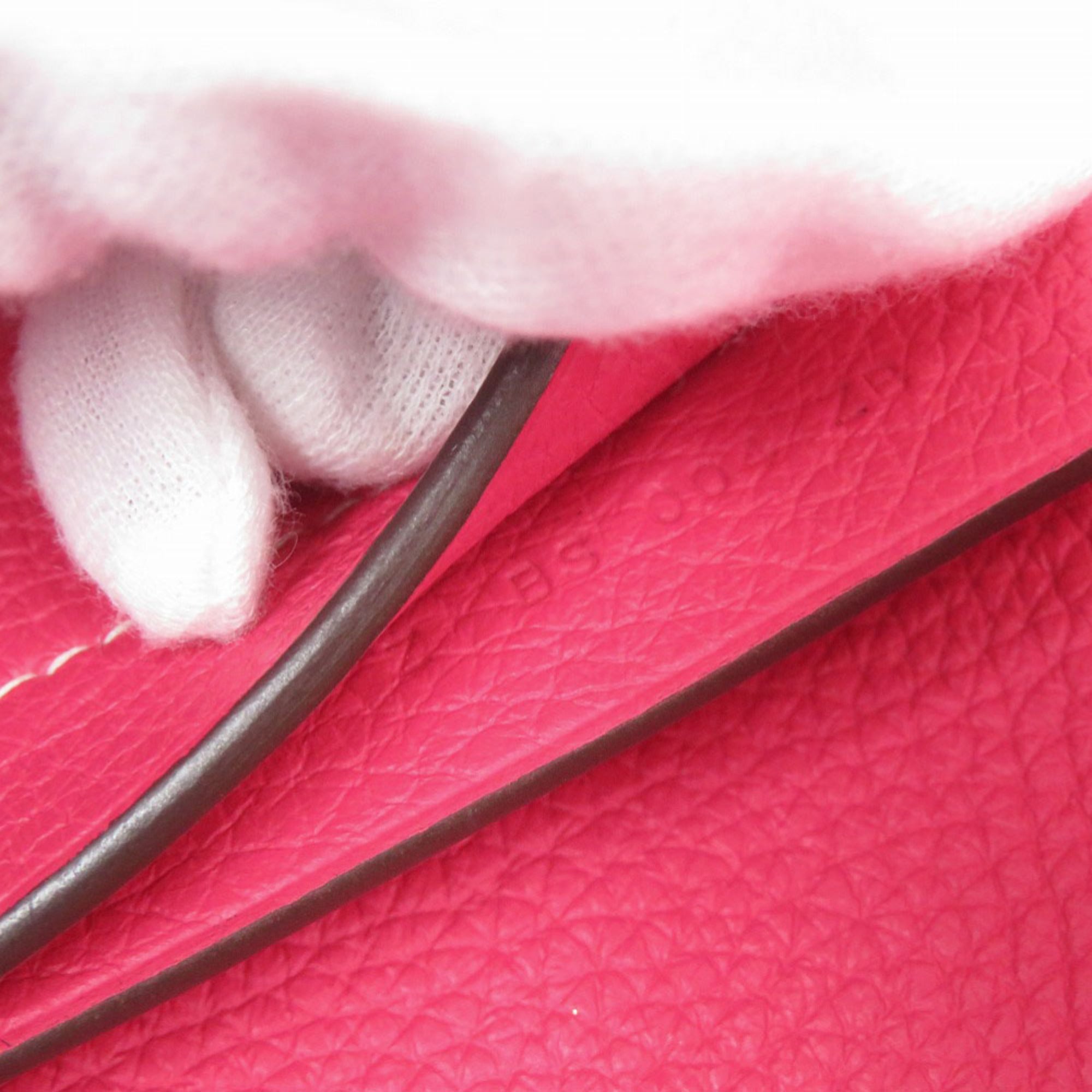 Hermes Pink Taurillon Clemence Leather Tote Bag (Pre-Owned)