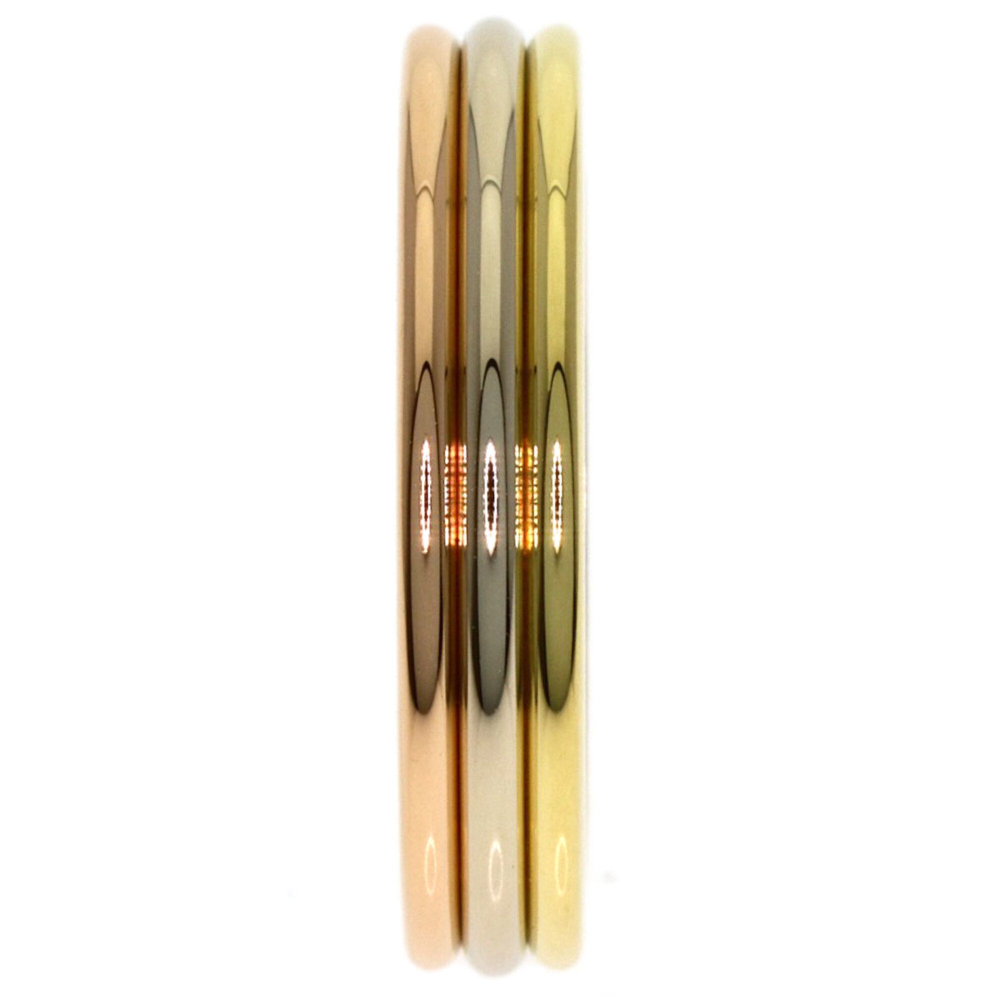 Cartier Yellow Gold (18K) Pink Gold (18K) White Gold (18K) Band Ring (Pre-Owned)