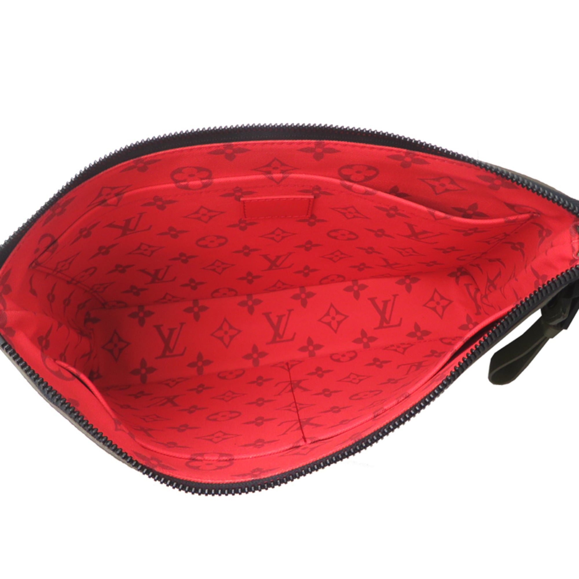 Louis Vuitton Monogram Green Monogram Clutch Bag (Pre-Owned)