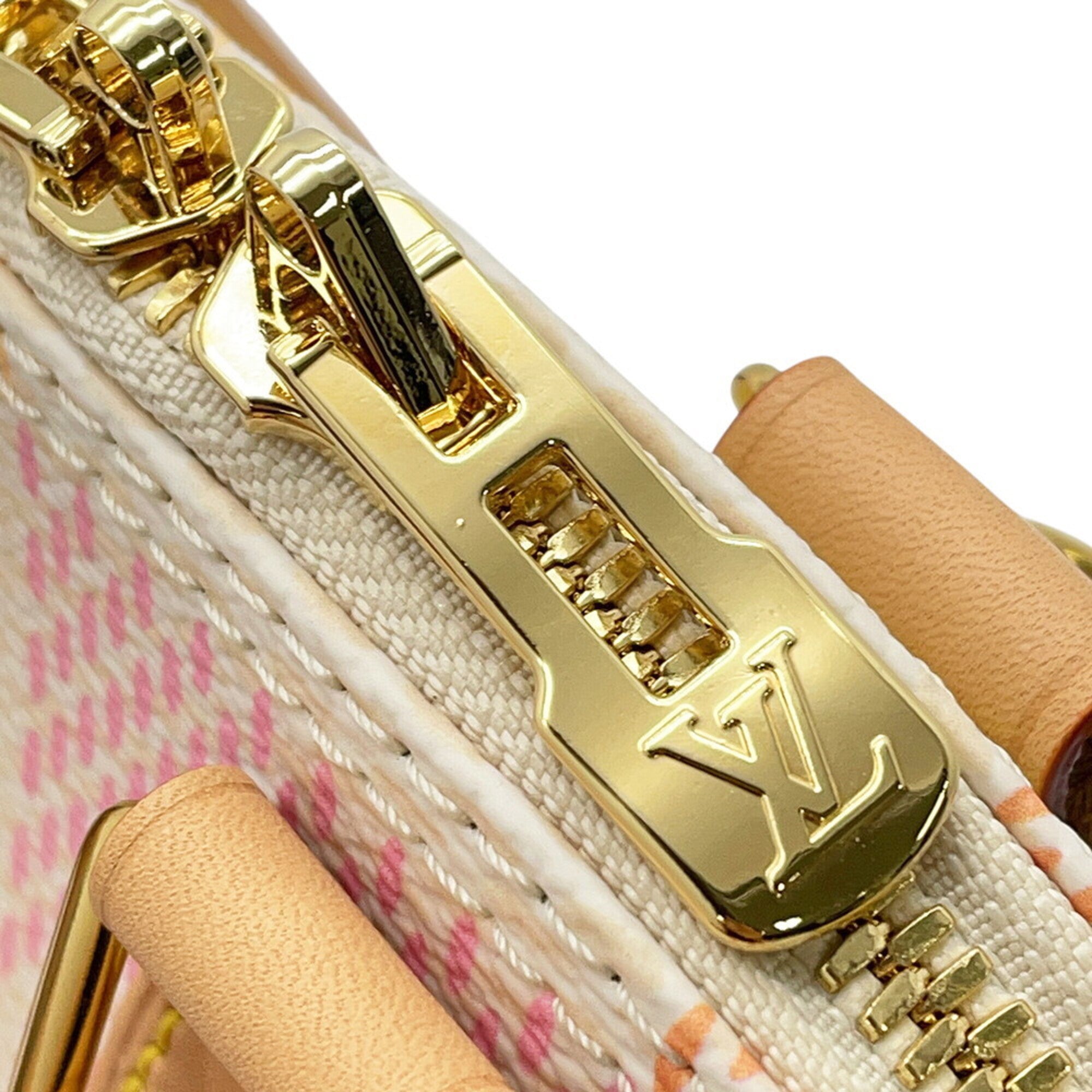 Louis Vuitton Damier Peach Yellow Handbag Shoulder Bag (Pre-Owned)