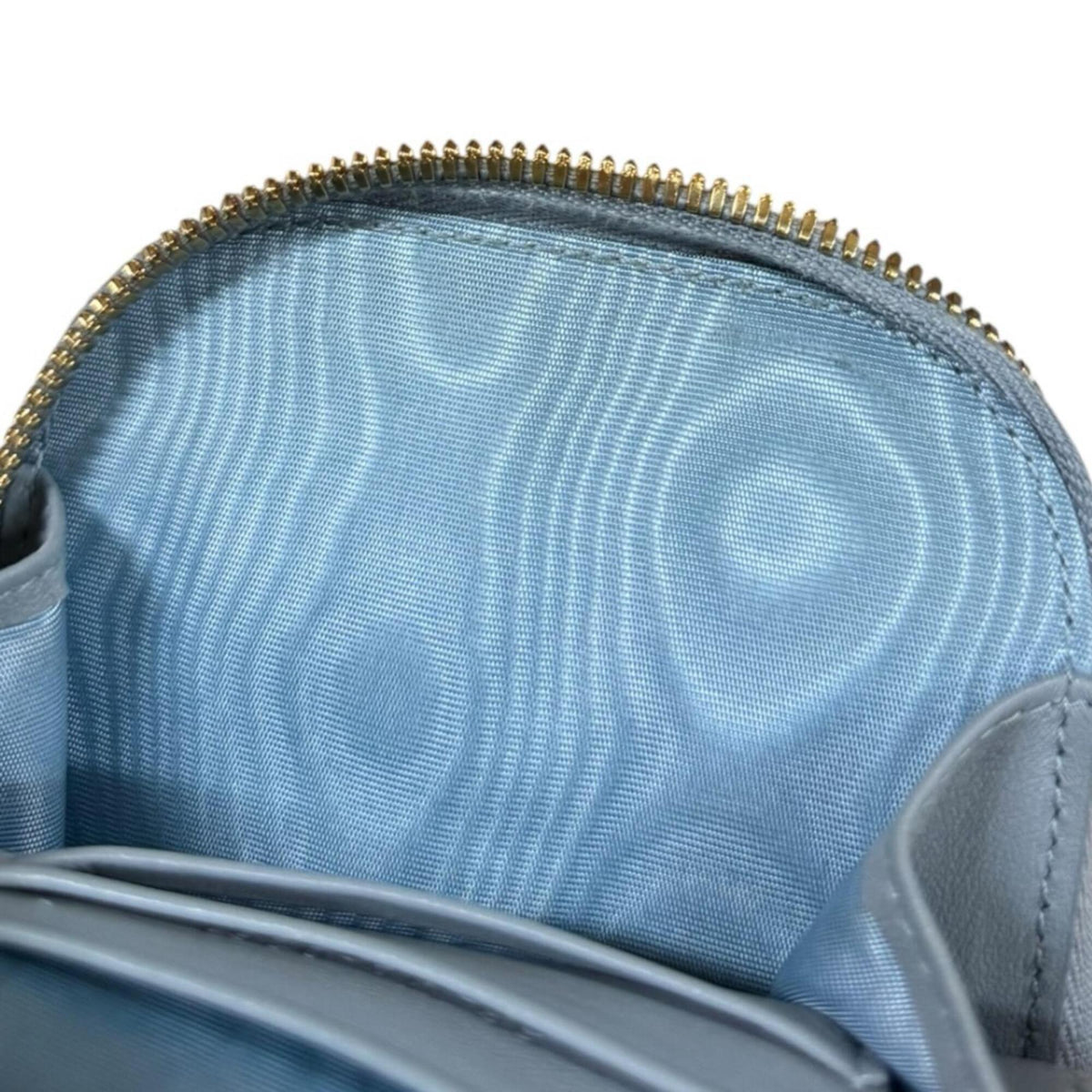 Christian Dior Lady Dior Blue Leather Shoulder Bag (Pre-Owned)