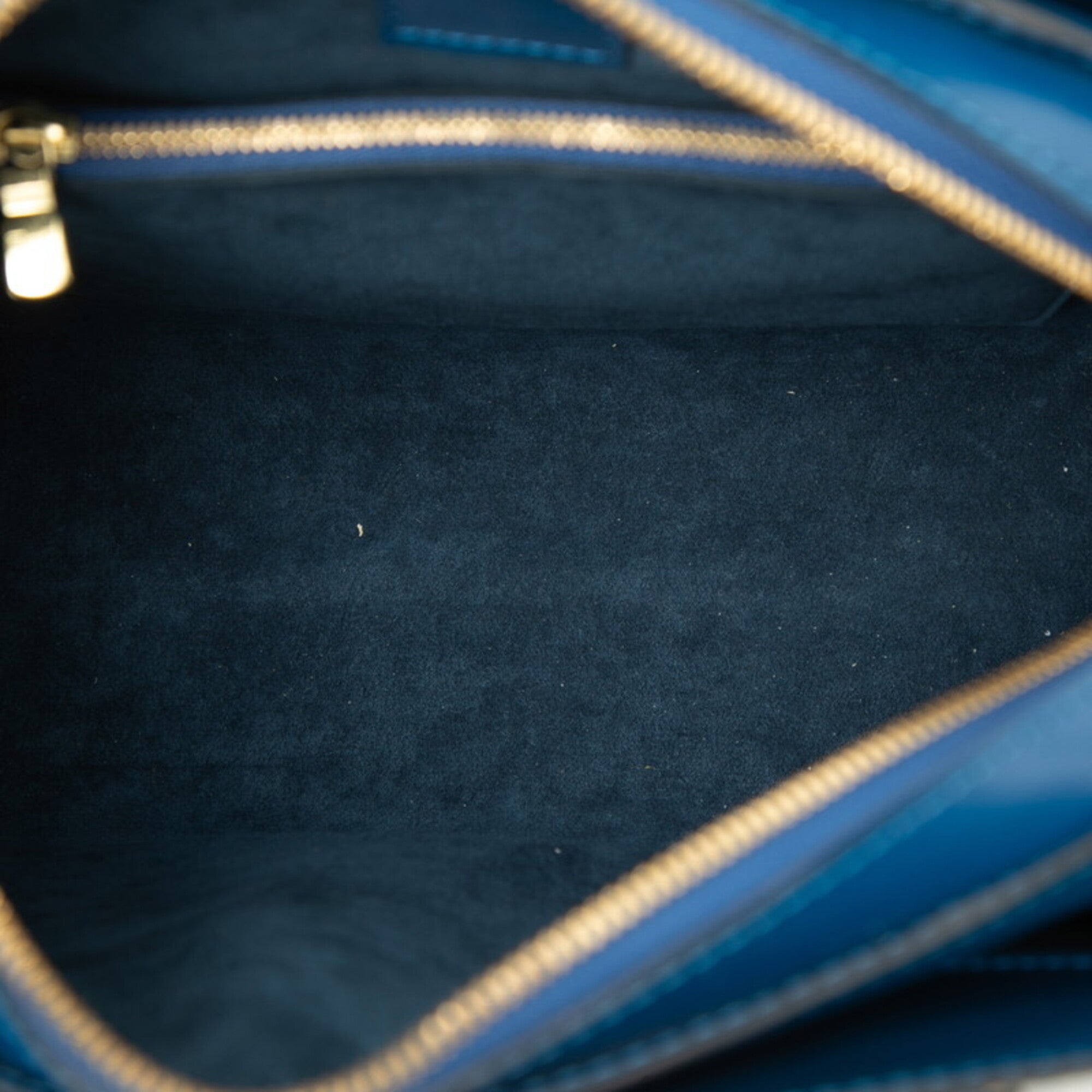 Louis Vuitton Toledo Blue Leather Handbag (Pre-Owned)