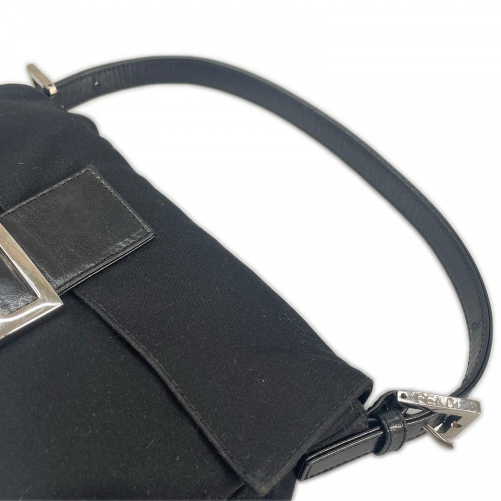 Fendi Black Satin Handbag (Pre-Owned)