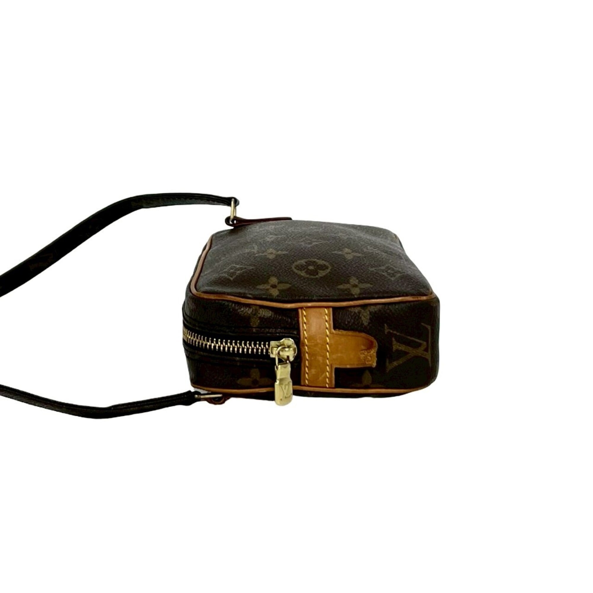 Louis Vuitton Brown Leather Pvc Pochette Shoulder Bag (Pre-Owned)