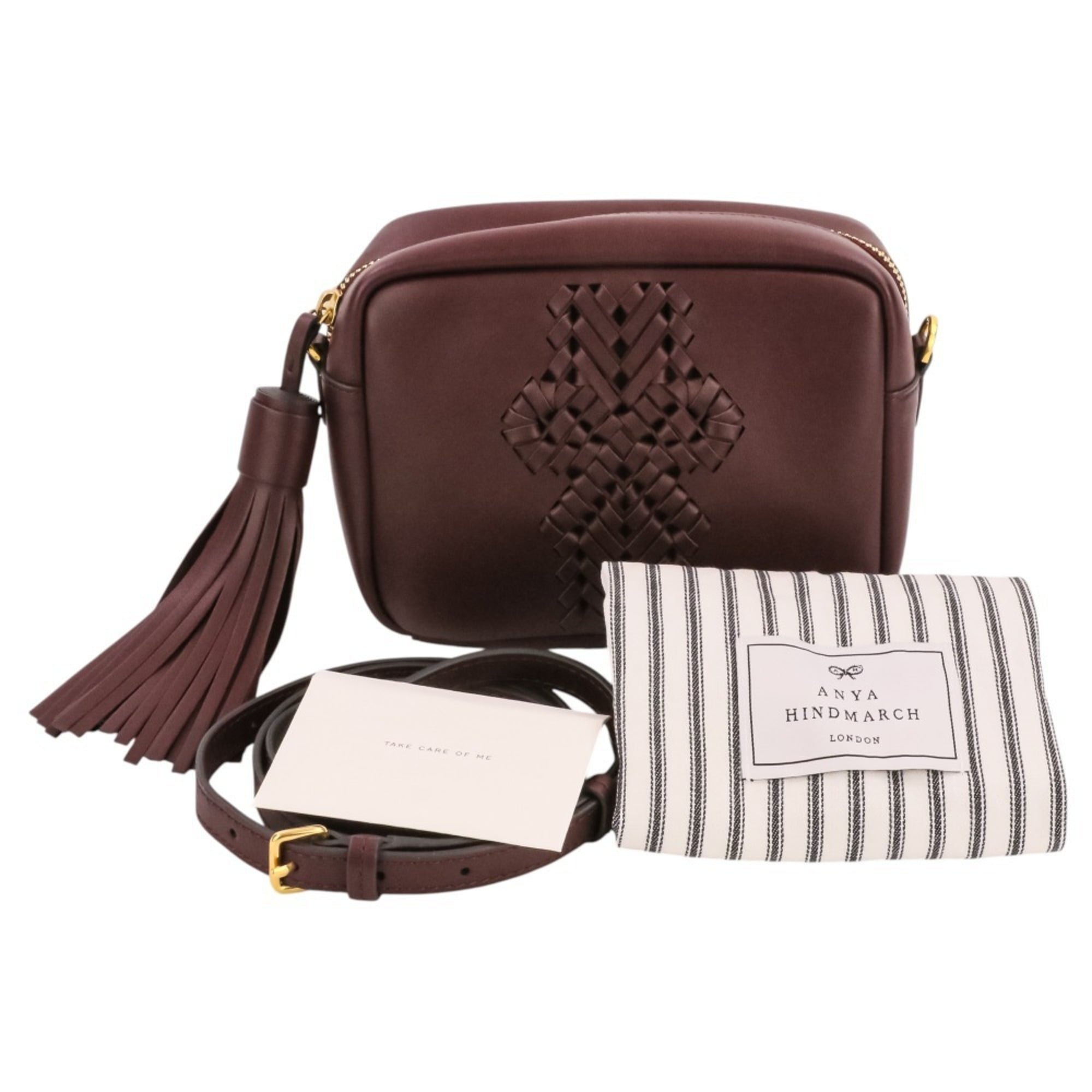 Anya Hindmarch Bordeaux Shoulder Bag (Pre-Owned)