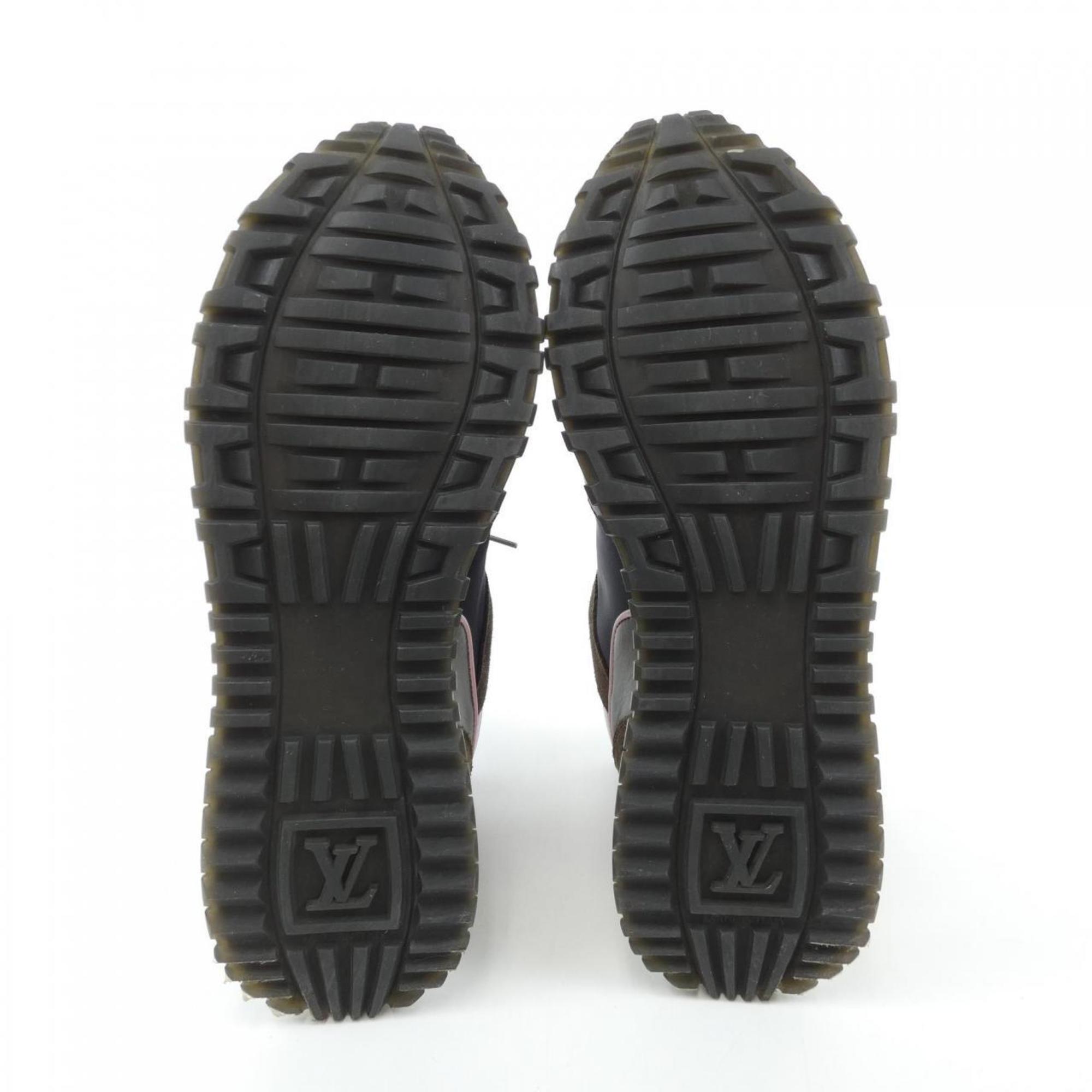 Louis Vuitton Black Khaki Pink Sneakers (Pre-Owned)