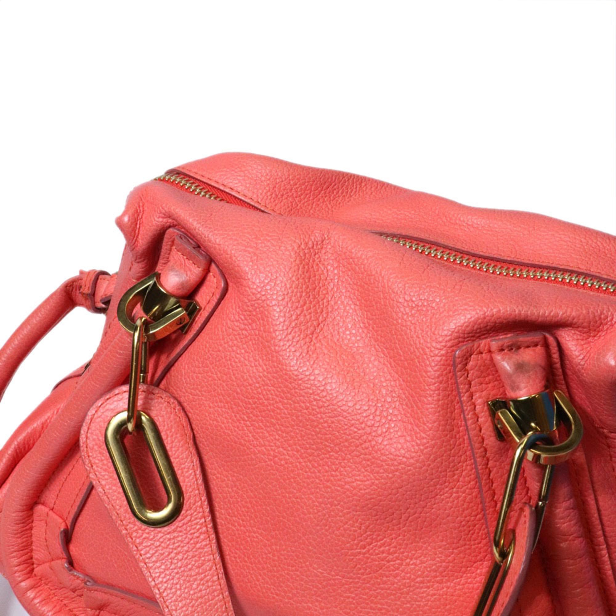 Chloé Pink Leather Shoulder Bag (Pre-Owned)