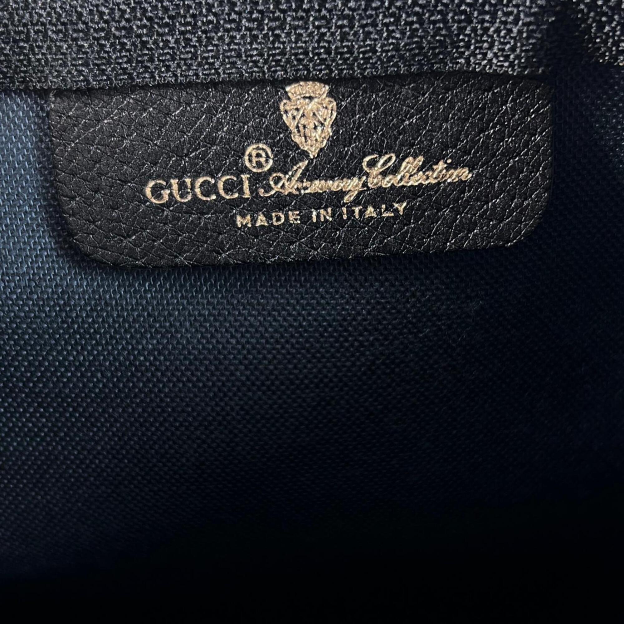 Gucci Black Gray Pvc Clutch Bag Pouch (Pre-Owned)