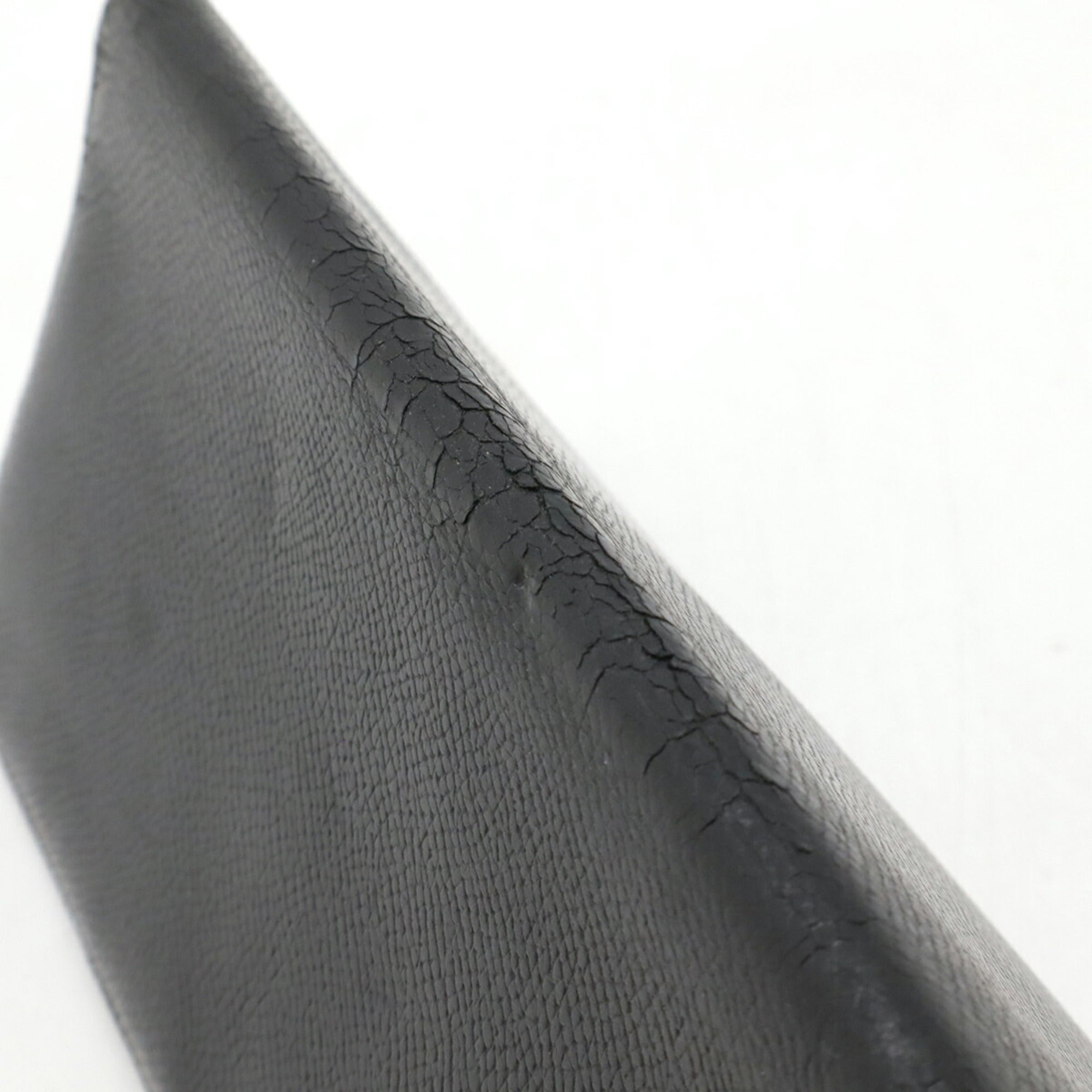 Hermes Black Epsom Leather Long Bill Wallet (Bi-Fold) (Pre-Owned)