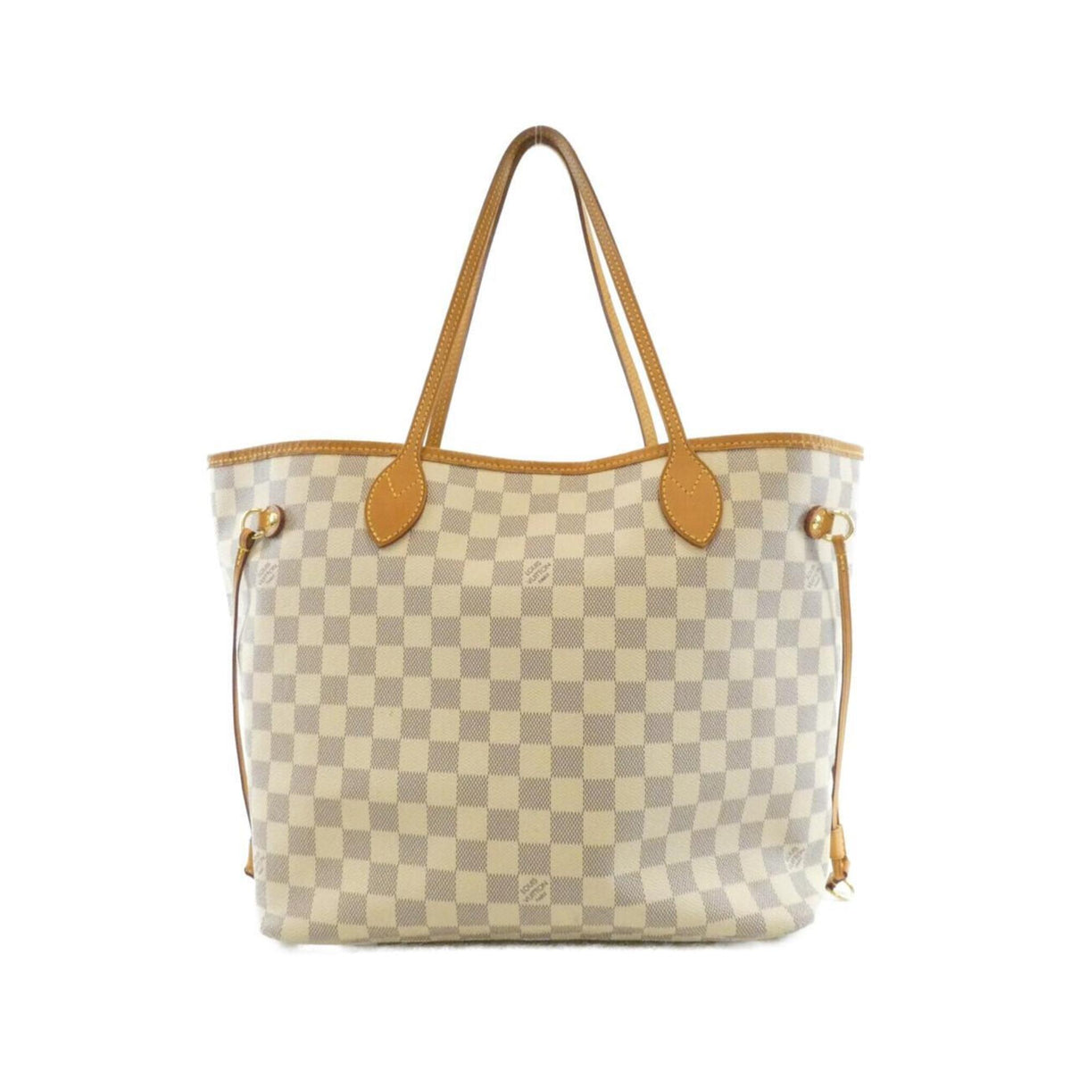 Louis Vuitton Azur White Coated Canvas Handbag (Pre-Owned)