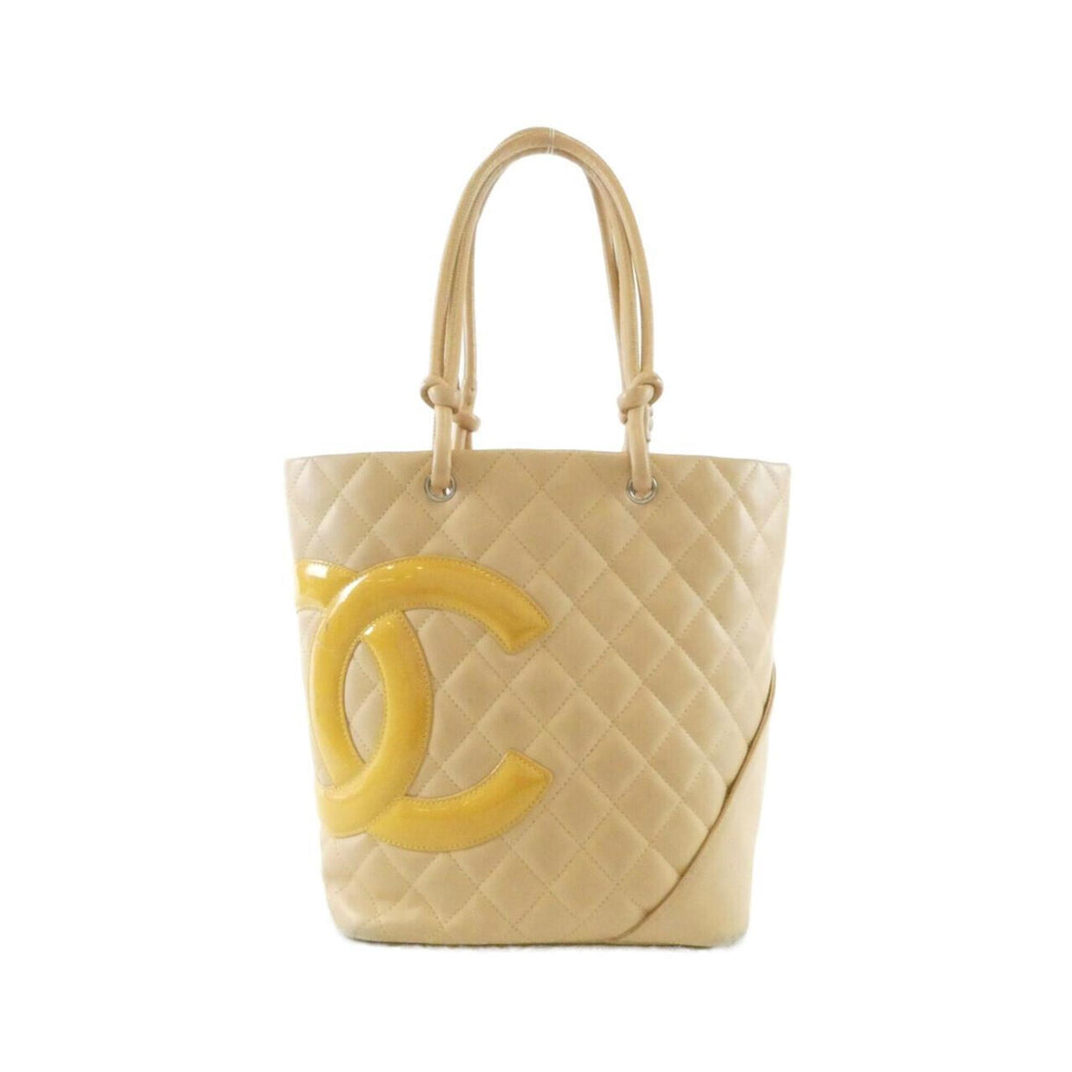 Chanel Beige Leather Handbag (Pre-Owned)