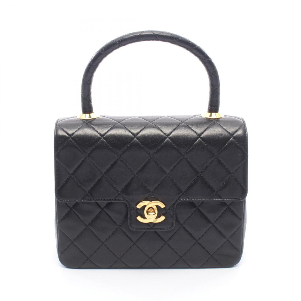 Chanel Black Leather Handbag (Pre-Owned)