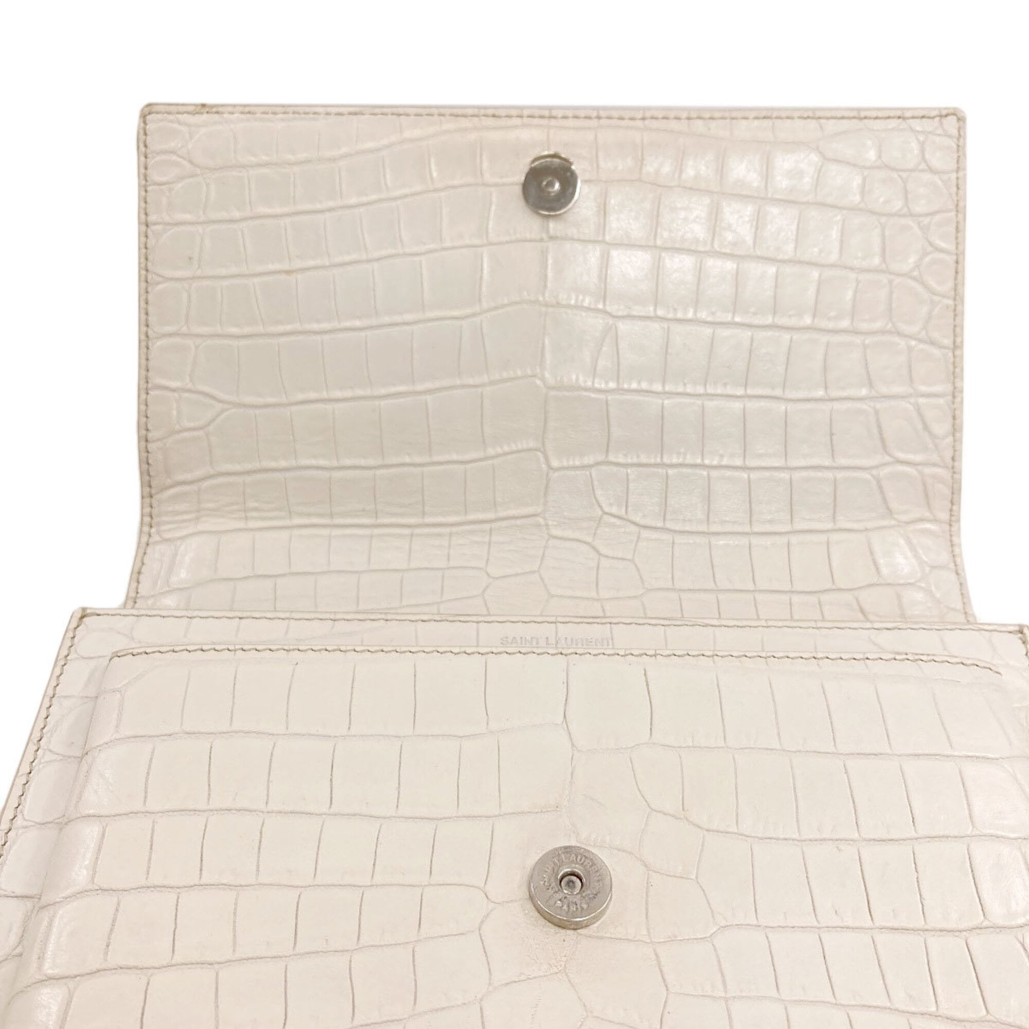 Saint Laurent White Leather Shoulder Bag (Pre-Owned)