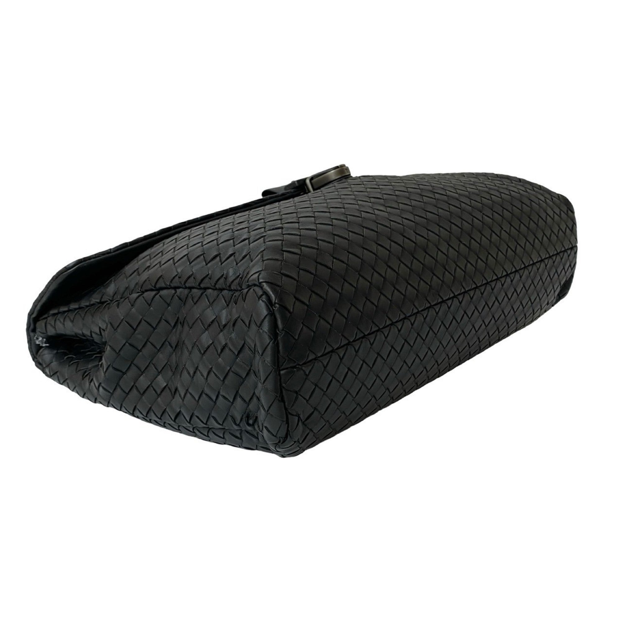 Bottega Veneta Black Leather Briefcase (Pre-Owned)