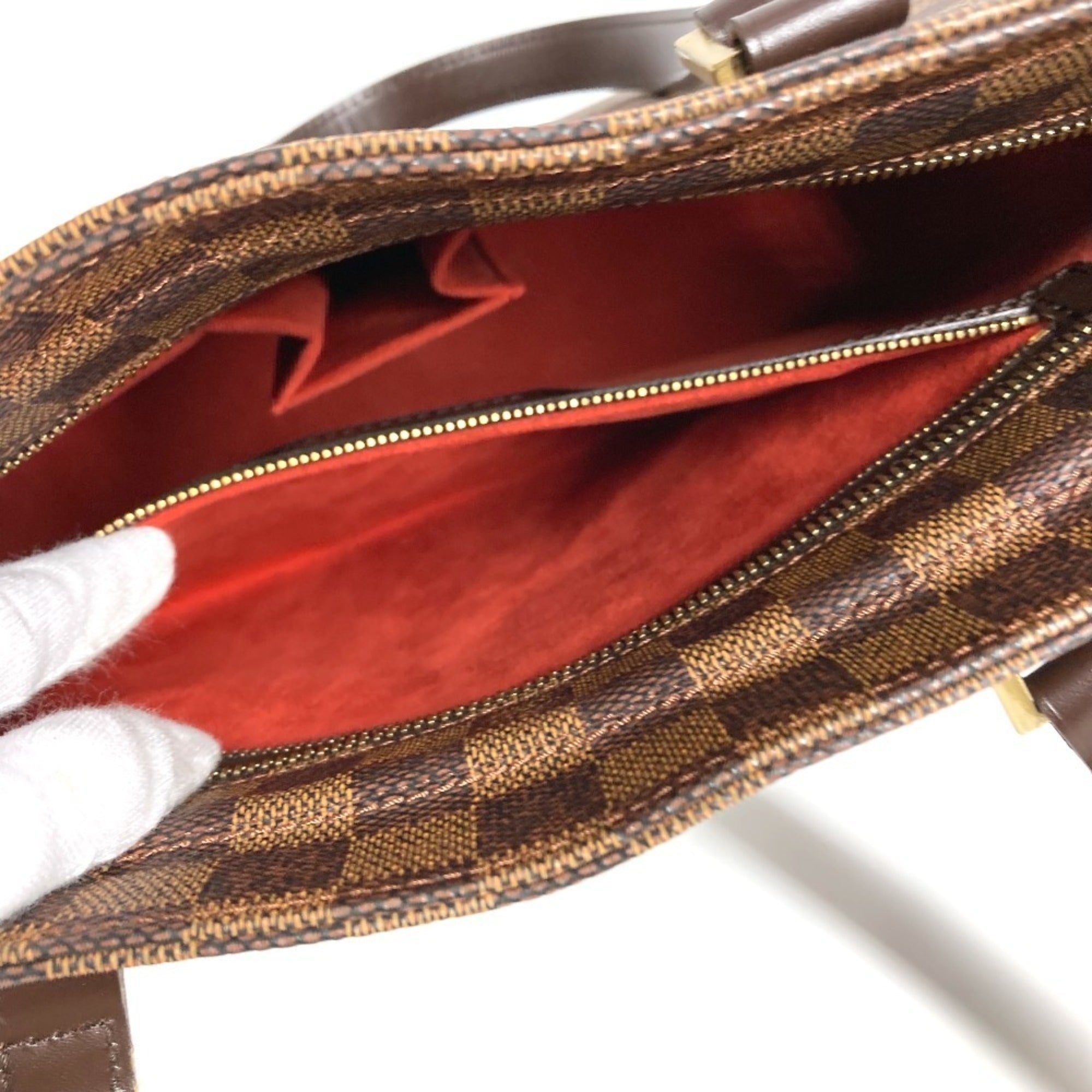 Louis Vuitton Brown Damier Canvas Ebene Damier Canvas Shoulder Bag Tote Bag (Pre-Owned)