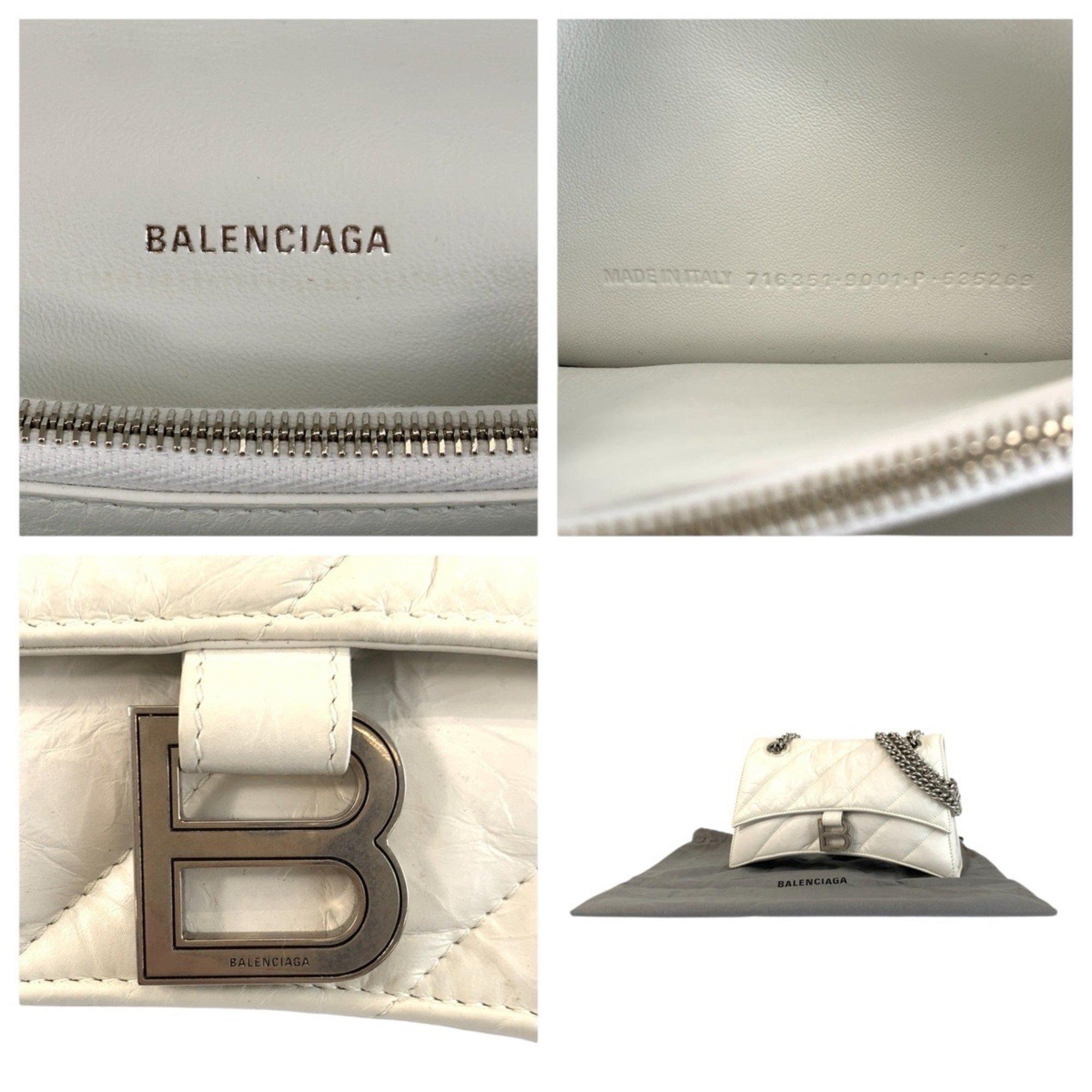 Balenciaga White Leather Shoulder Bag (Pre-Owned)