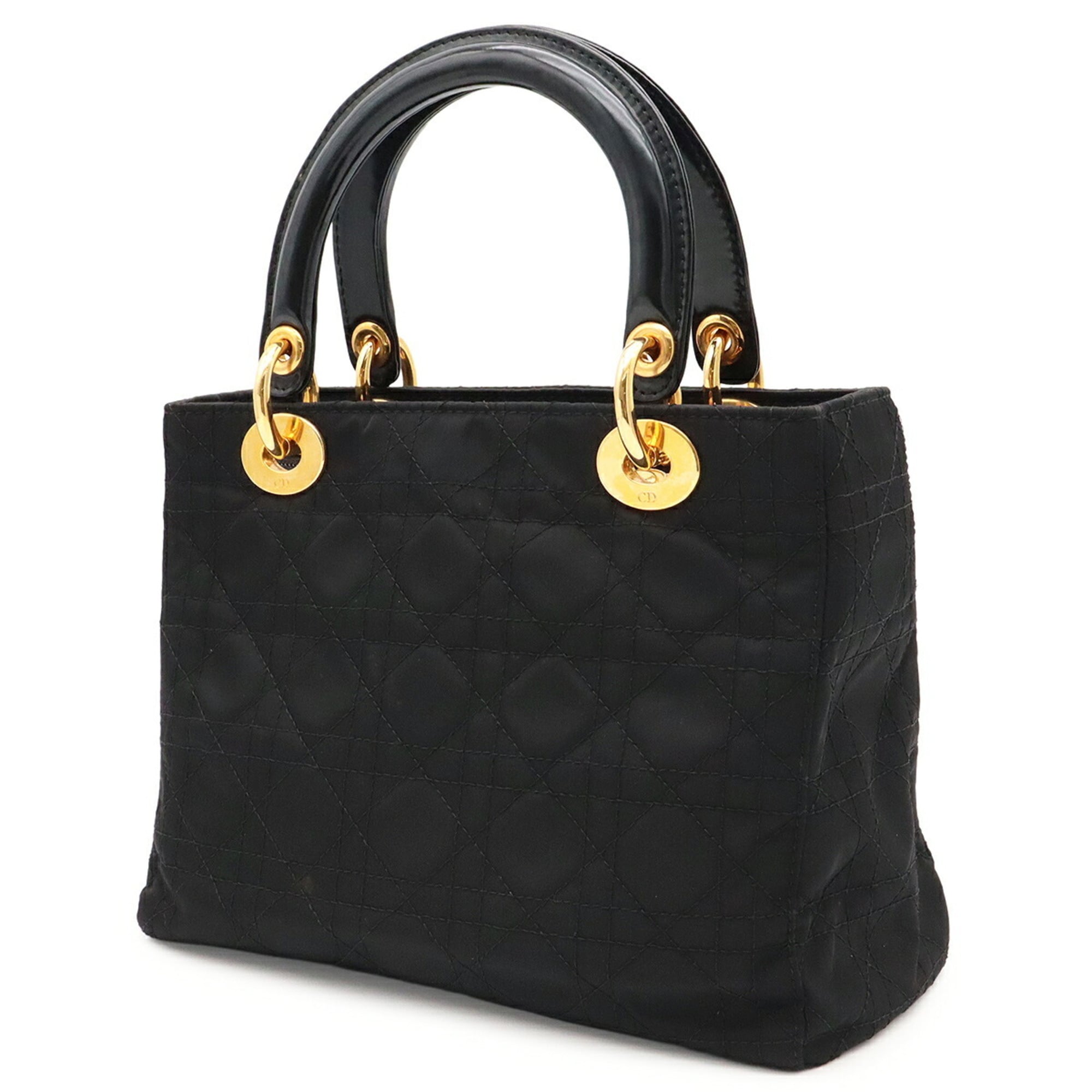 Christian Dior Black Nylon Handbag Tote Bag (Pre-Owned)