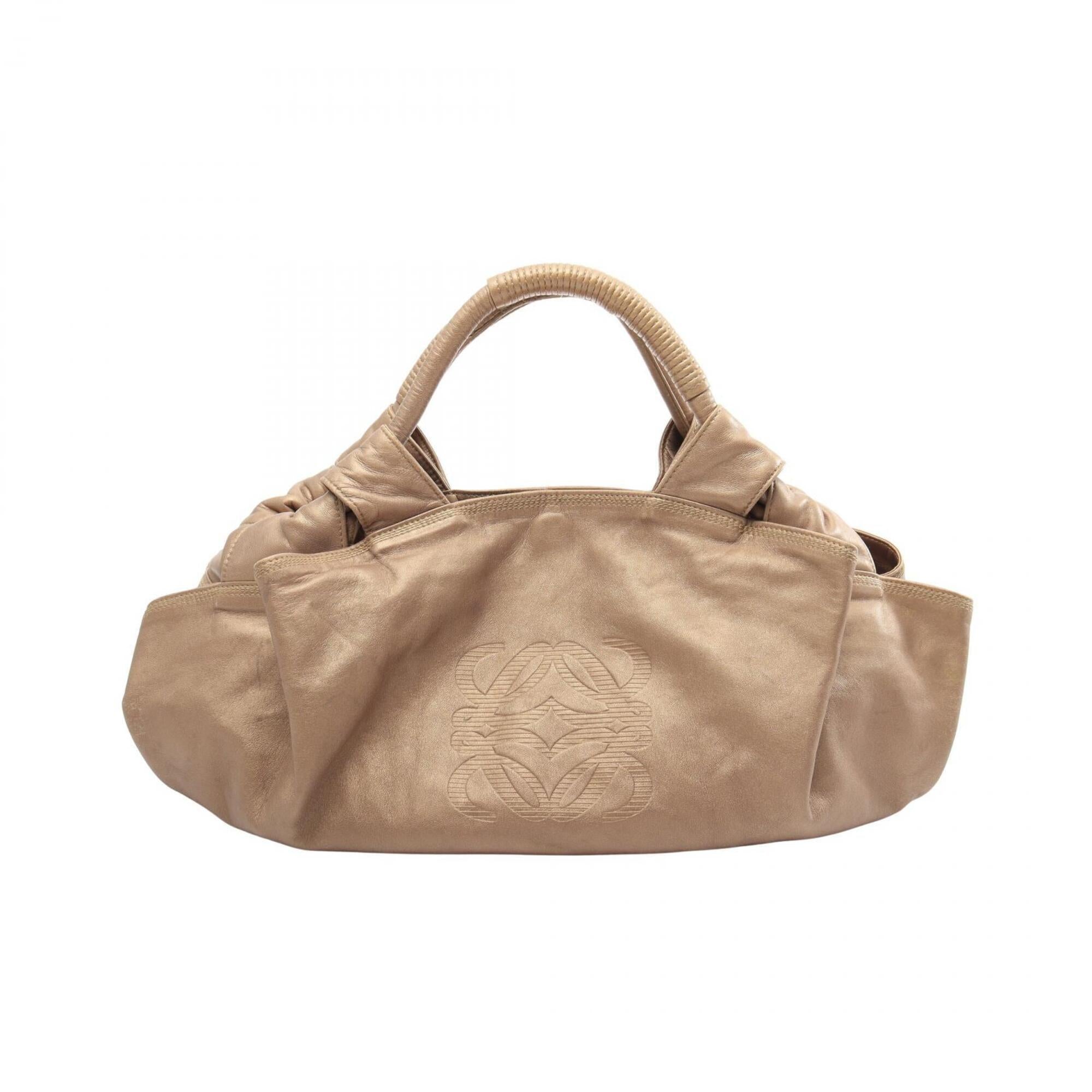 Loewe Gold Leather Handbag (Pre-Owned)