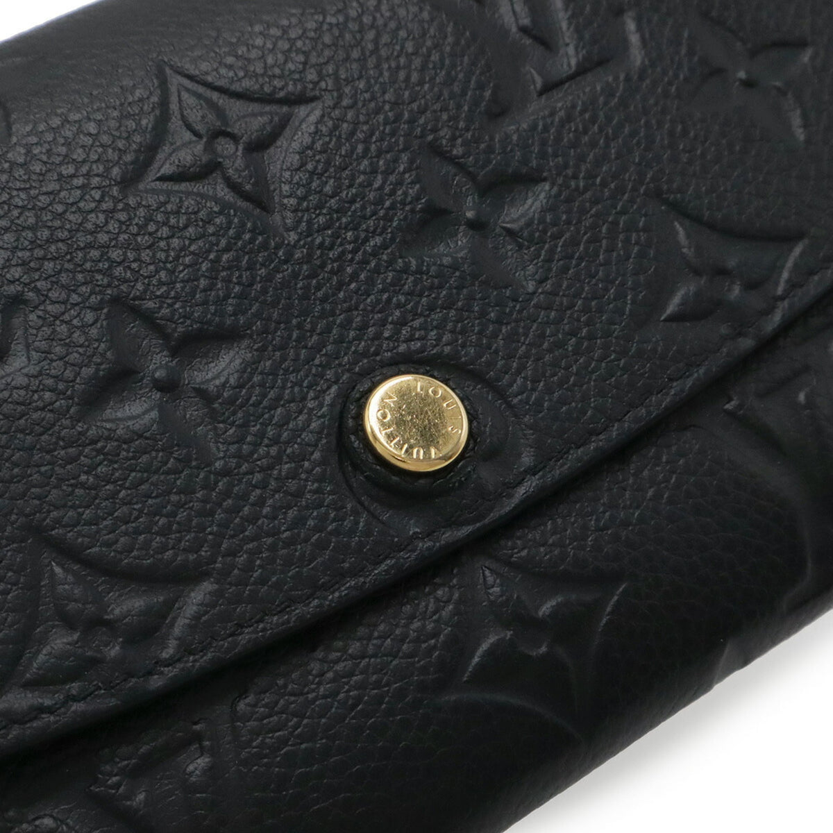 Louis Vuitton Monogram Empreinte Black Noir Monogram Empreinte Long Wallet (Bi-Fold) (Pre-Owned)