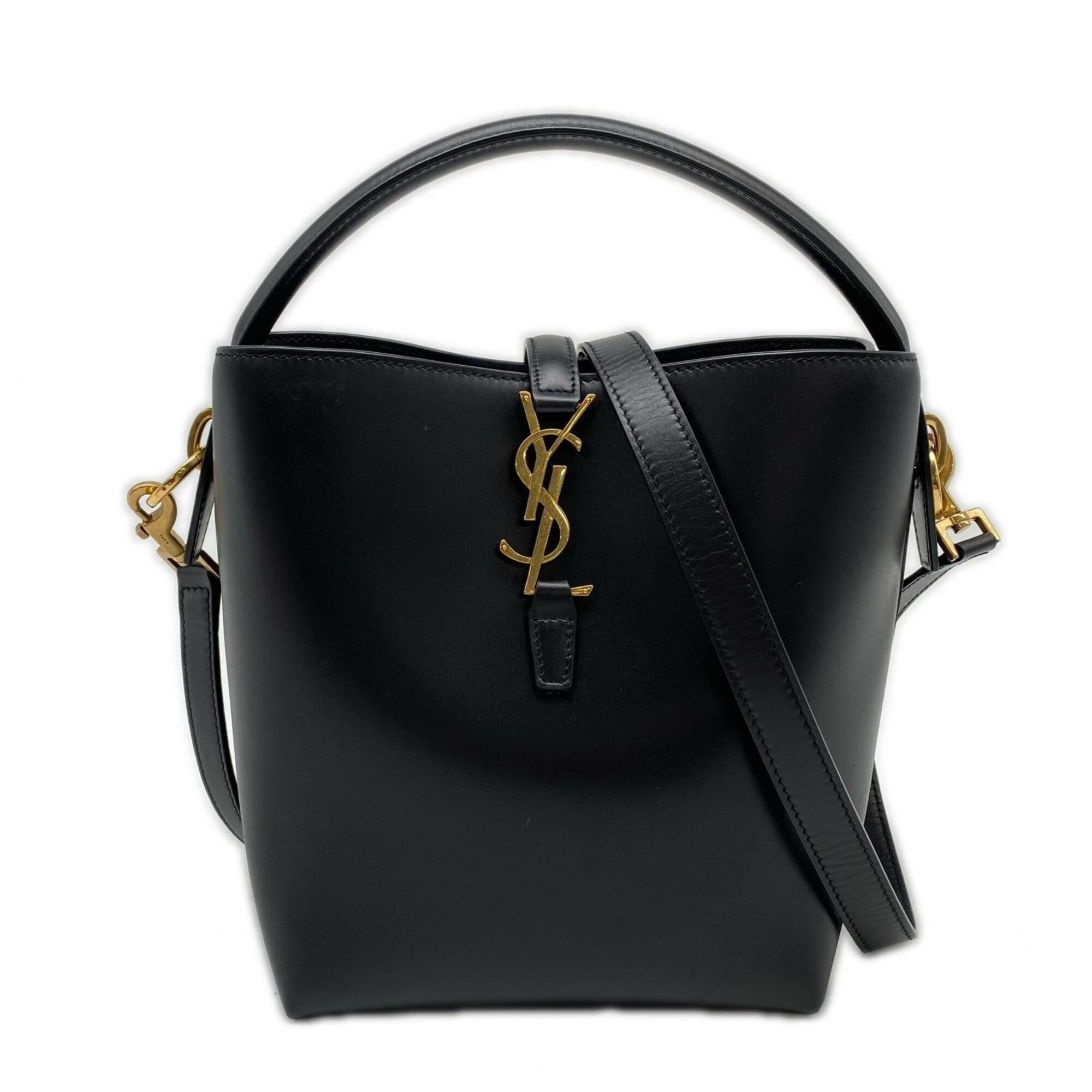 Yves Saint Laurent Black Leather Handbag (Pre-Owned)
