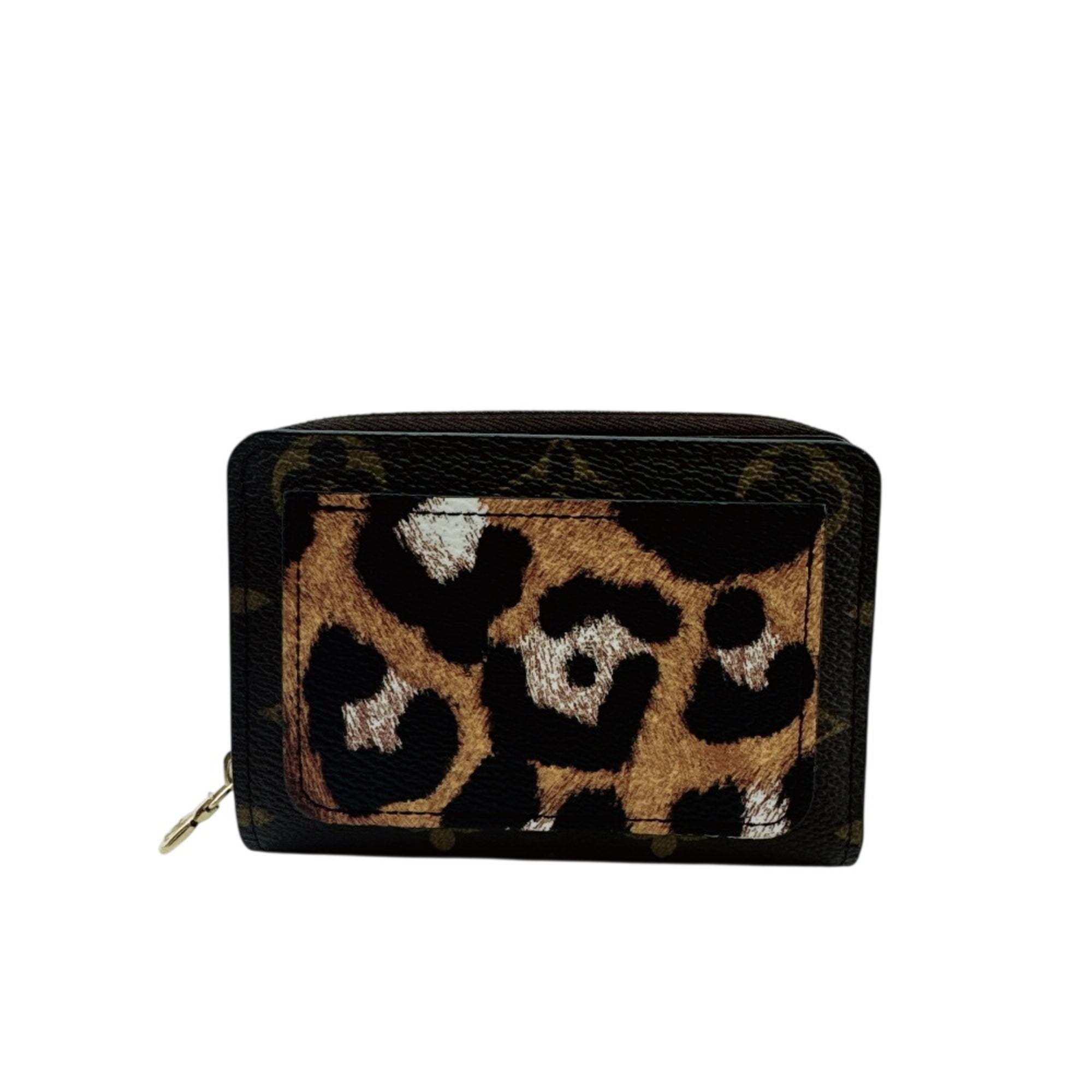 Louis Vuitton Brown Leopard Monogram Monogram Wallet (Tri-Fold) (Pre-Owned)
