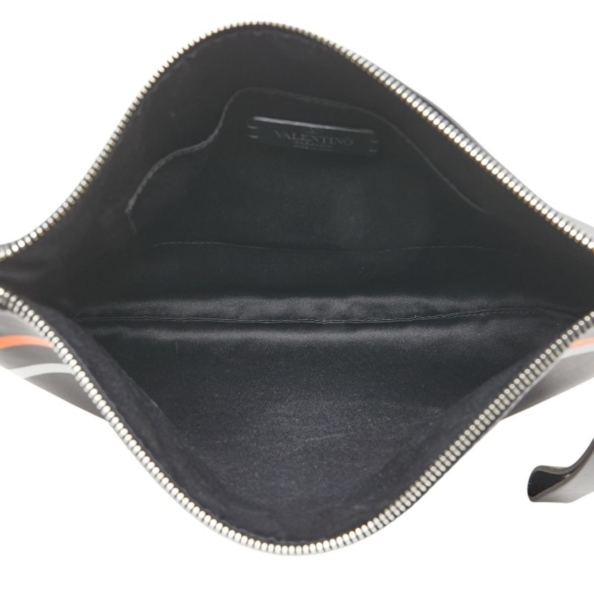 Valentino Black Multi-Color Leather Clutch Bag (Pre-Owned)