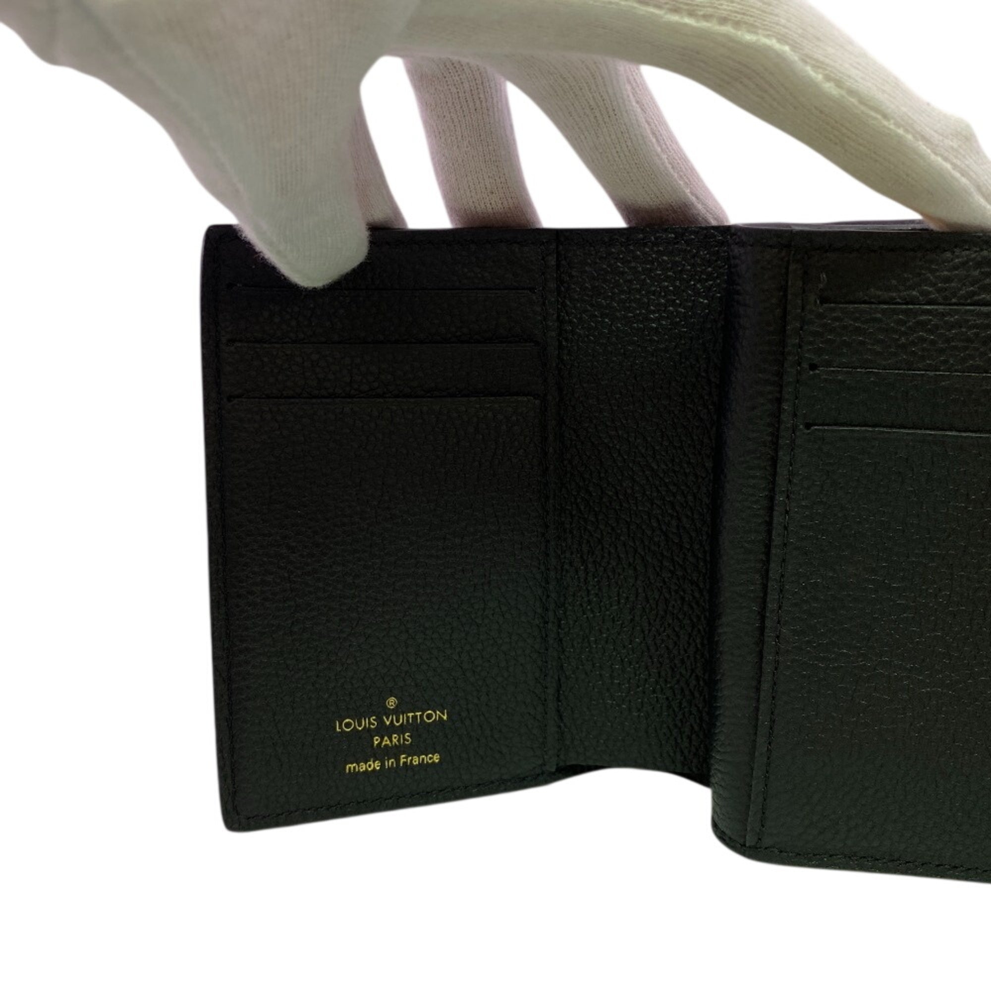 Louis Vuitton Black Monogram Empreinte Wallet (Tri-Fold) (Pre-Owned)