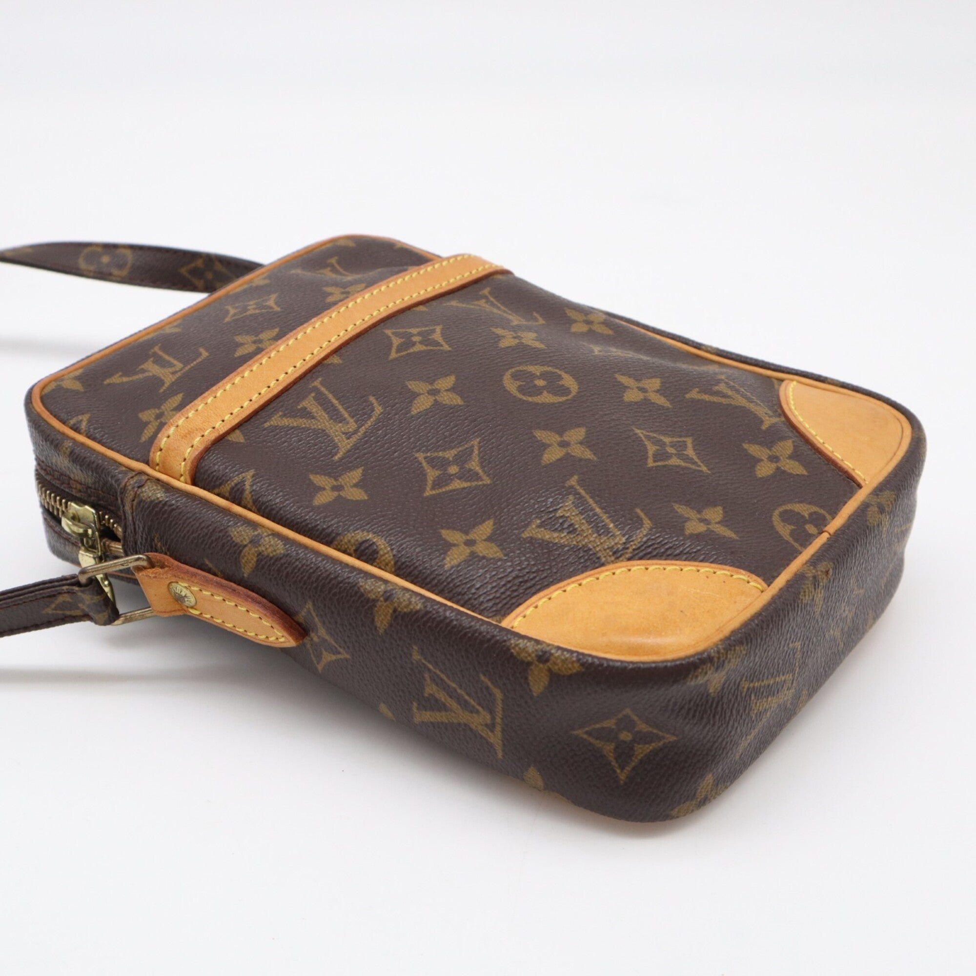 Louis Vuitton Monogram Beige Brown Shoulder Bag (Pre-Owned)