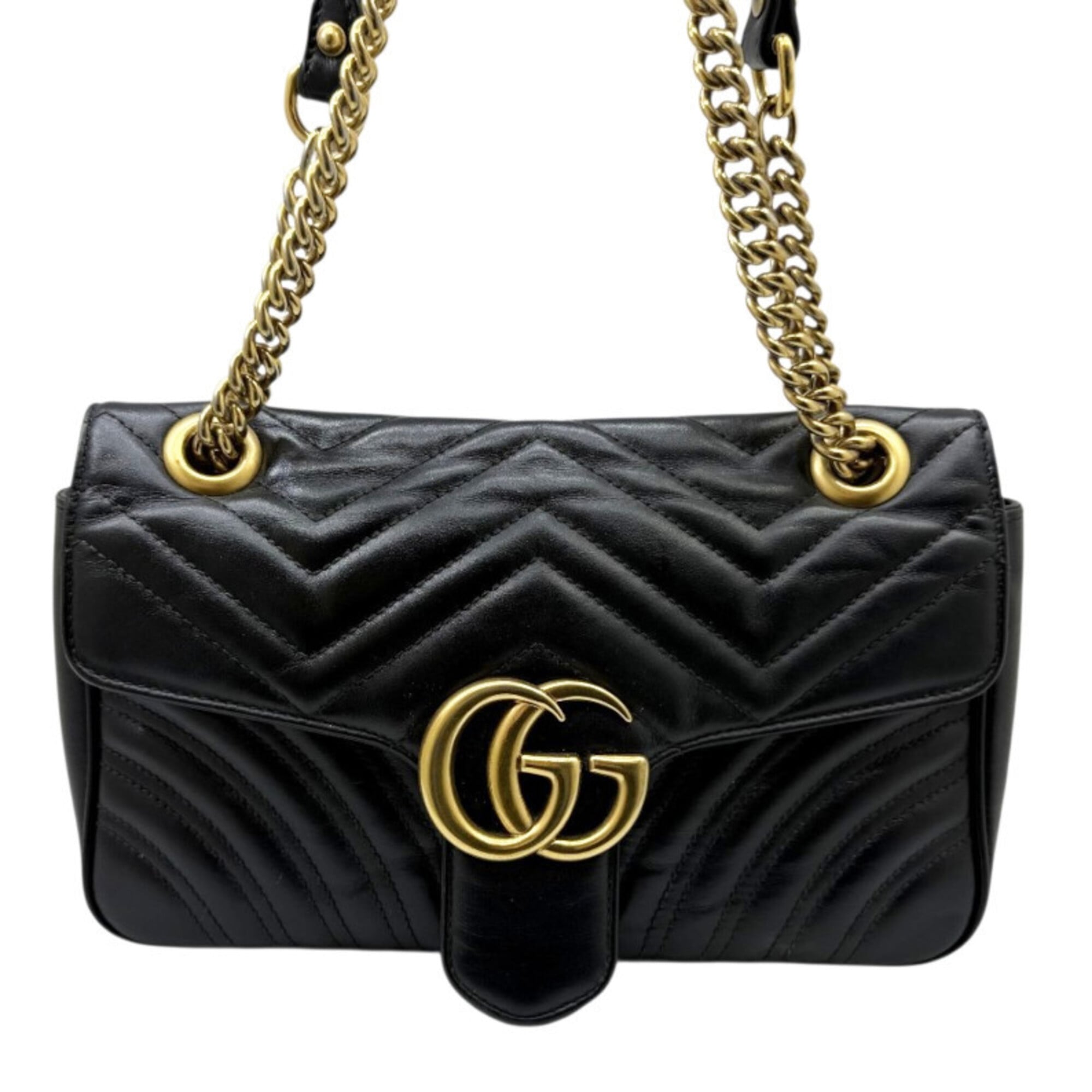 Gucci Black Leather Shoulder Bag (Pre-Owned)