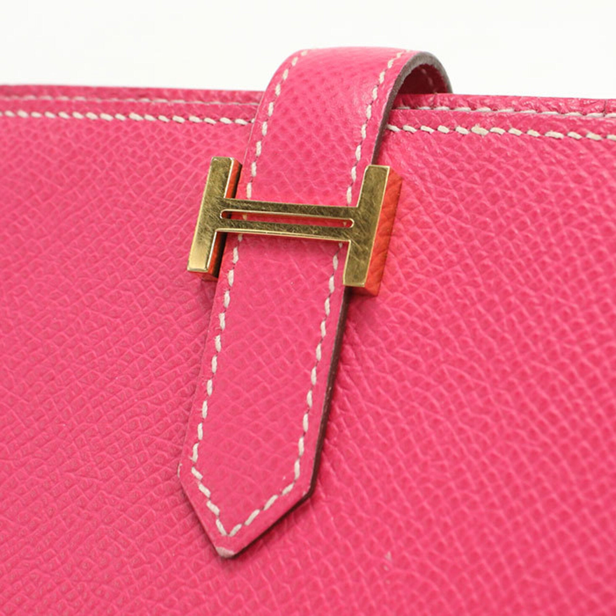Hermes Pink Rose Tyrien Long Wallet (Bi-Fold) (Pre-Owned)