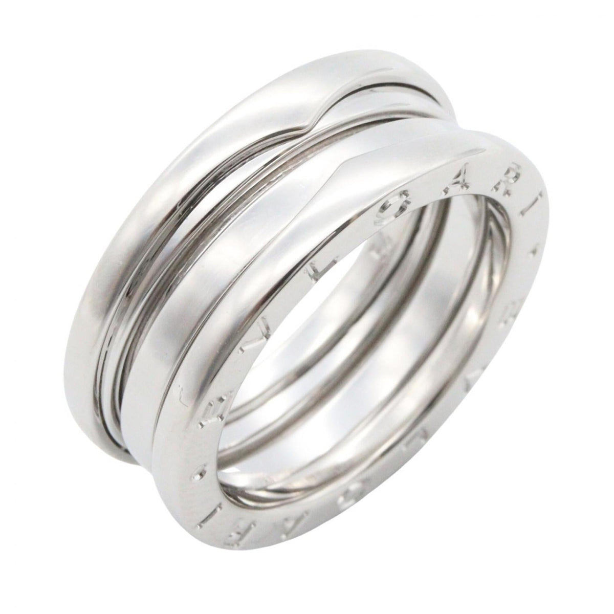 Bvlgari Silver White Gold (18K) Band Ring (Pre-Owned)