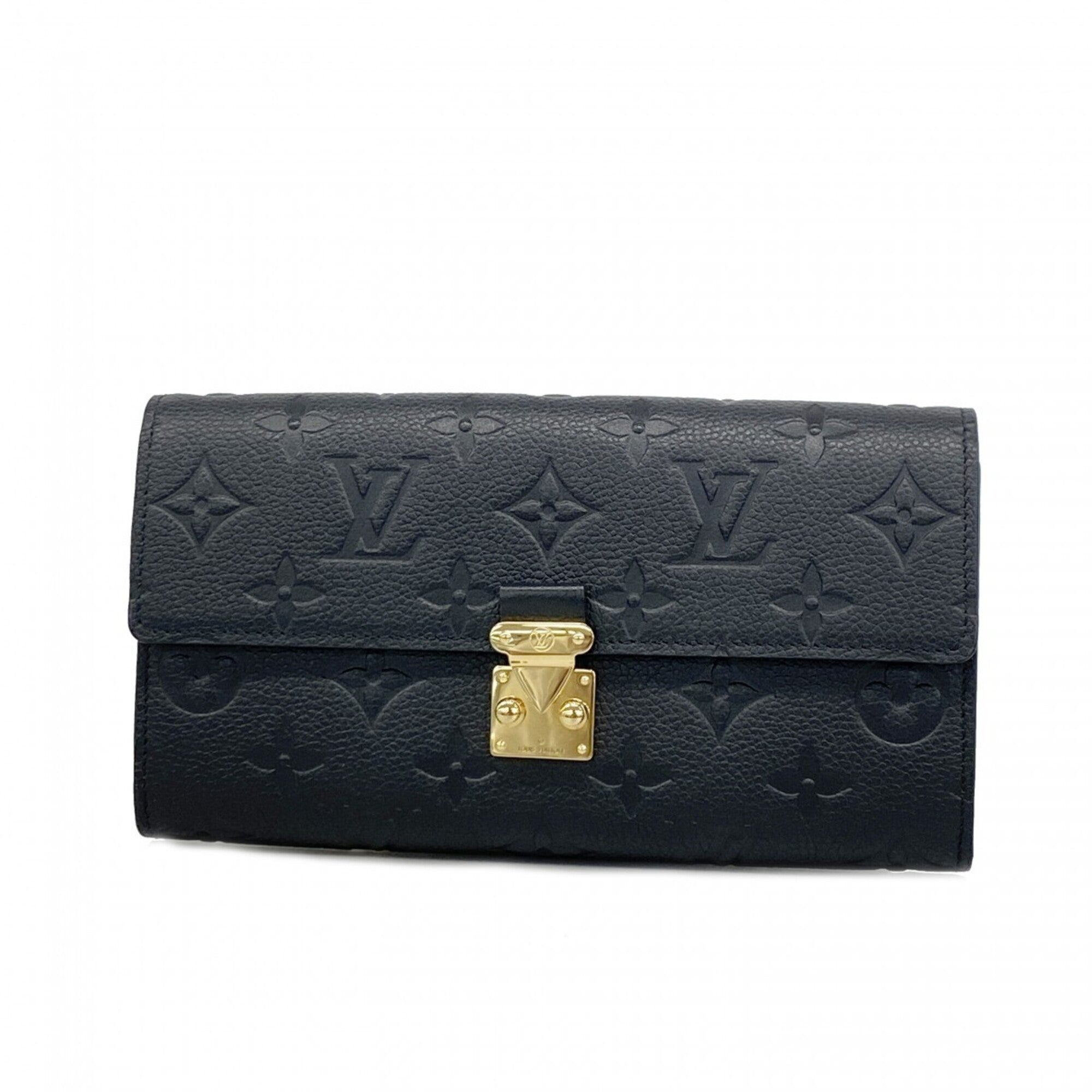 Louis Vuitton Noir Long Wallet (Bi-Fold) (Pre-Owned)