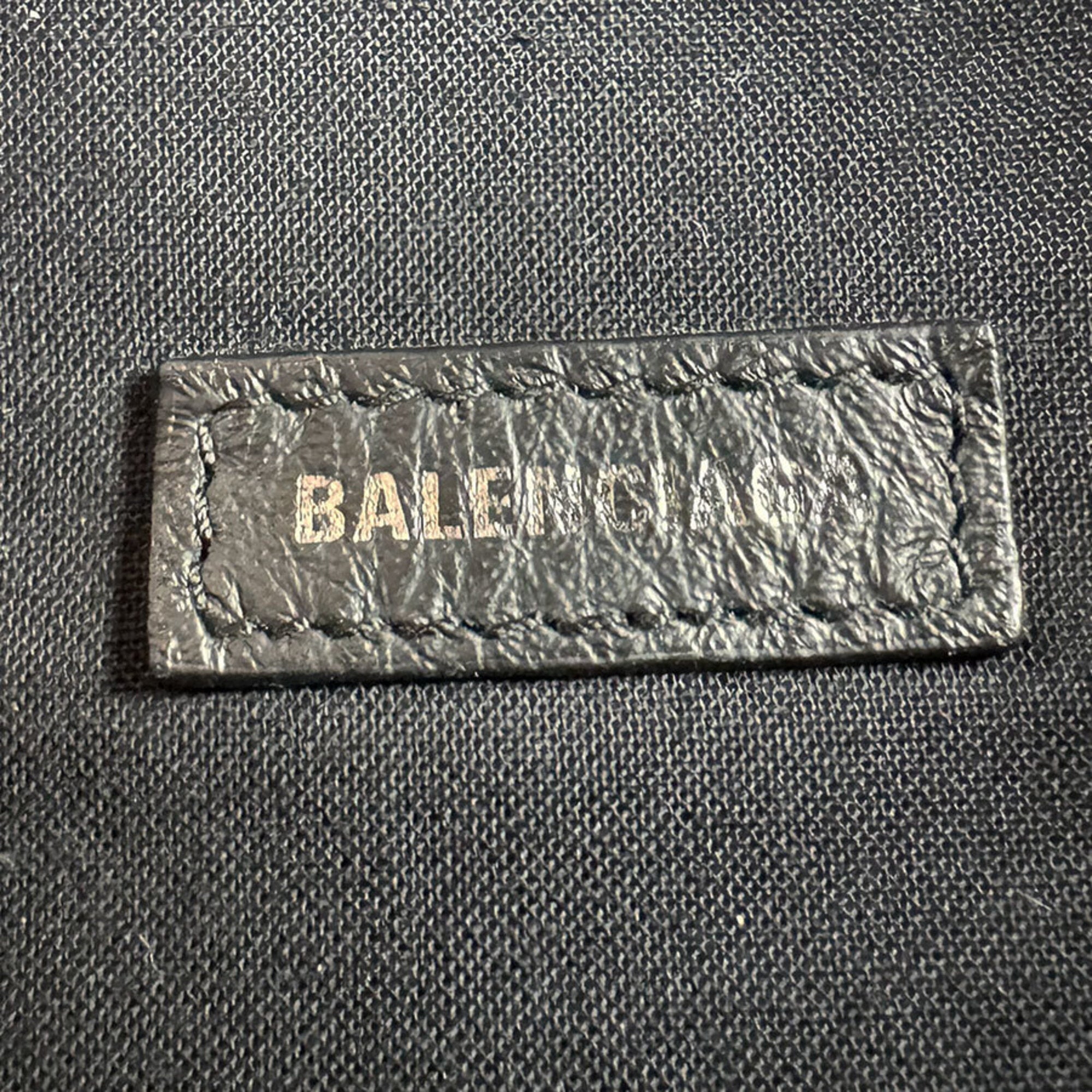 Balenciaga Black Light Pink Leather Sling Bag (Pre-Owned)