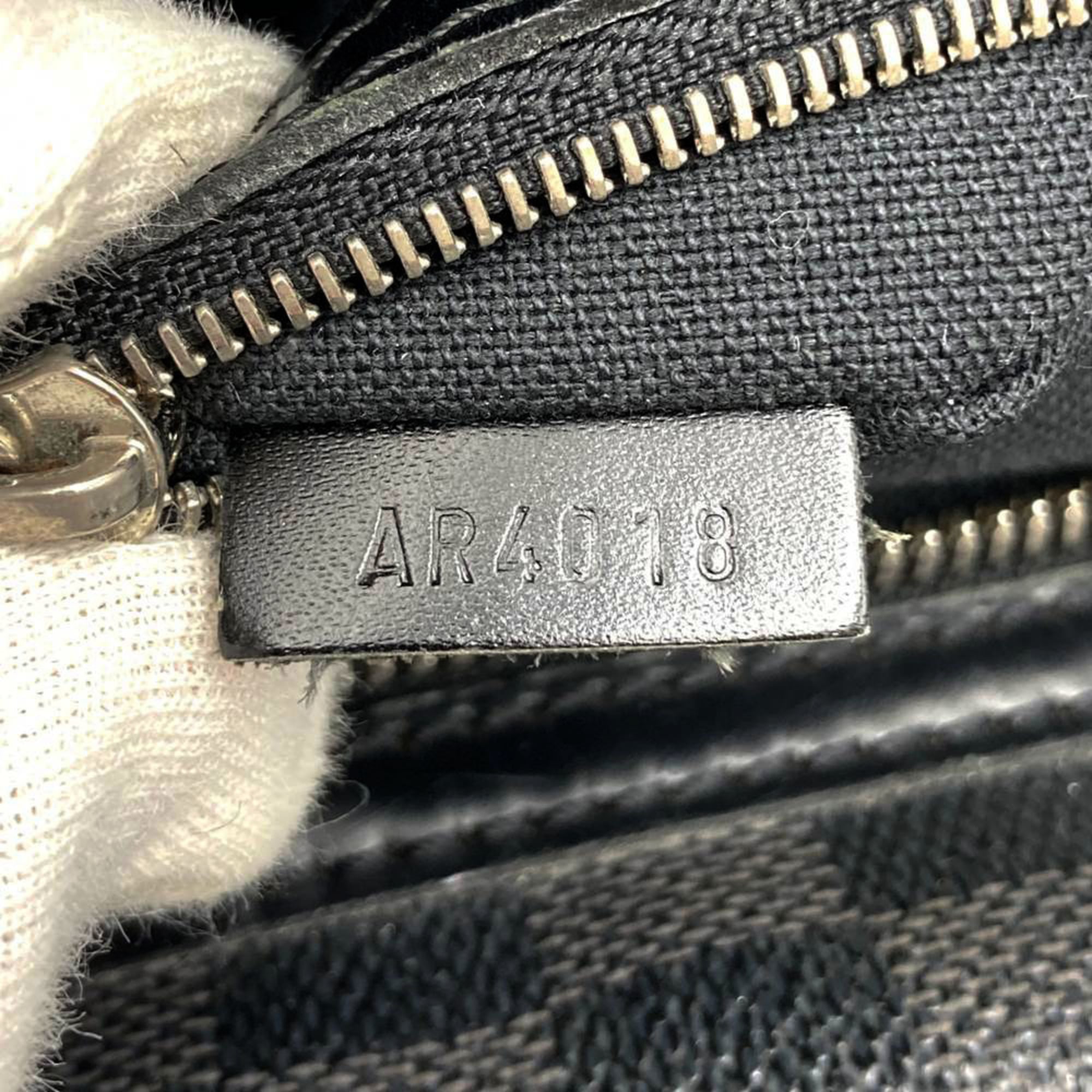 Louis Vuitton Black Damier Graphite Shoulder Bag (Pre-Owned)