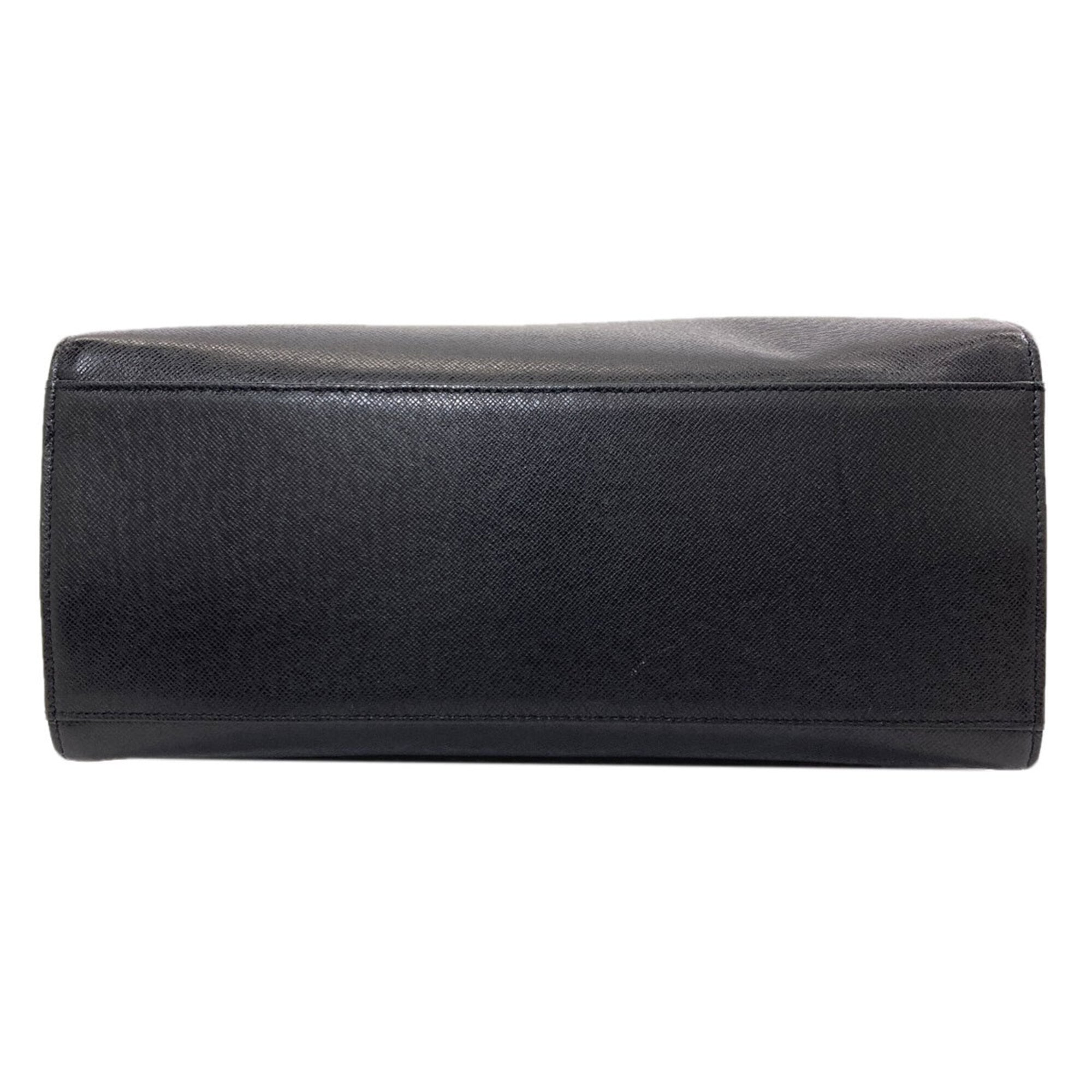 Burberry Black Pvc Leather Handbag (Pre-Owned)