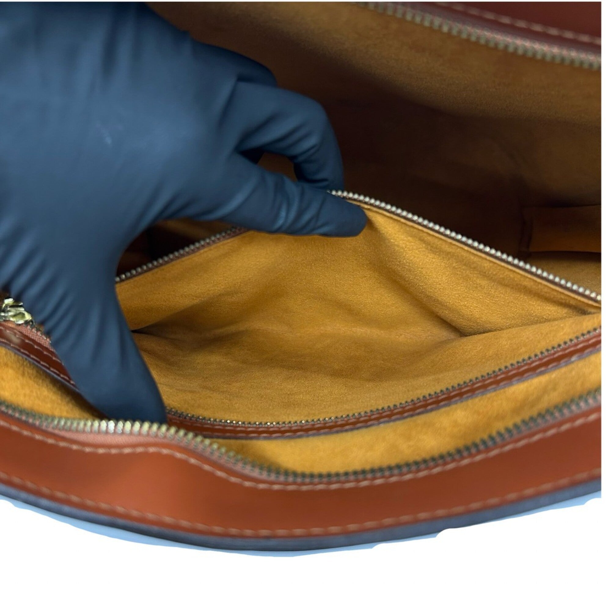 Louis Vuitton Brown Leather Tote Bag (Pre-Owned)