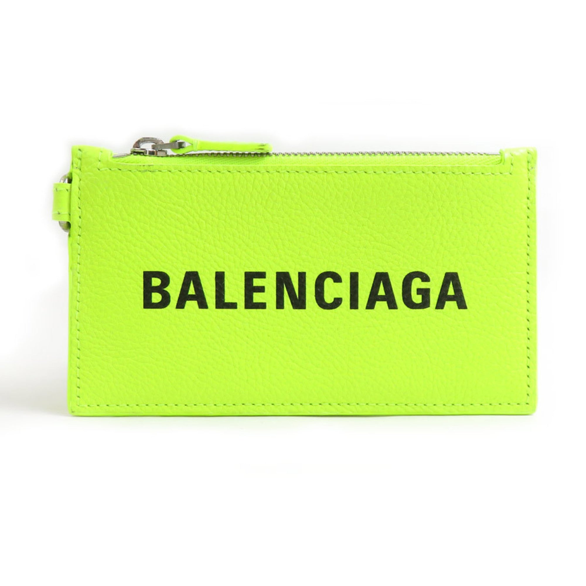 Balenciaga Yellow Leather Coin Purse/Coin Case (Pre-Owned)