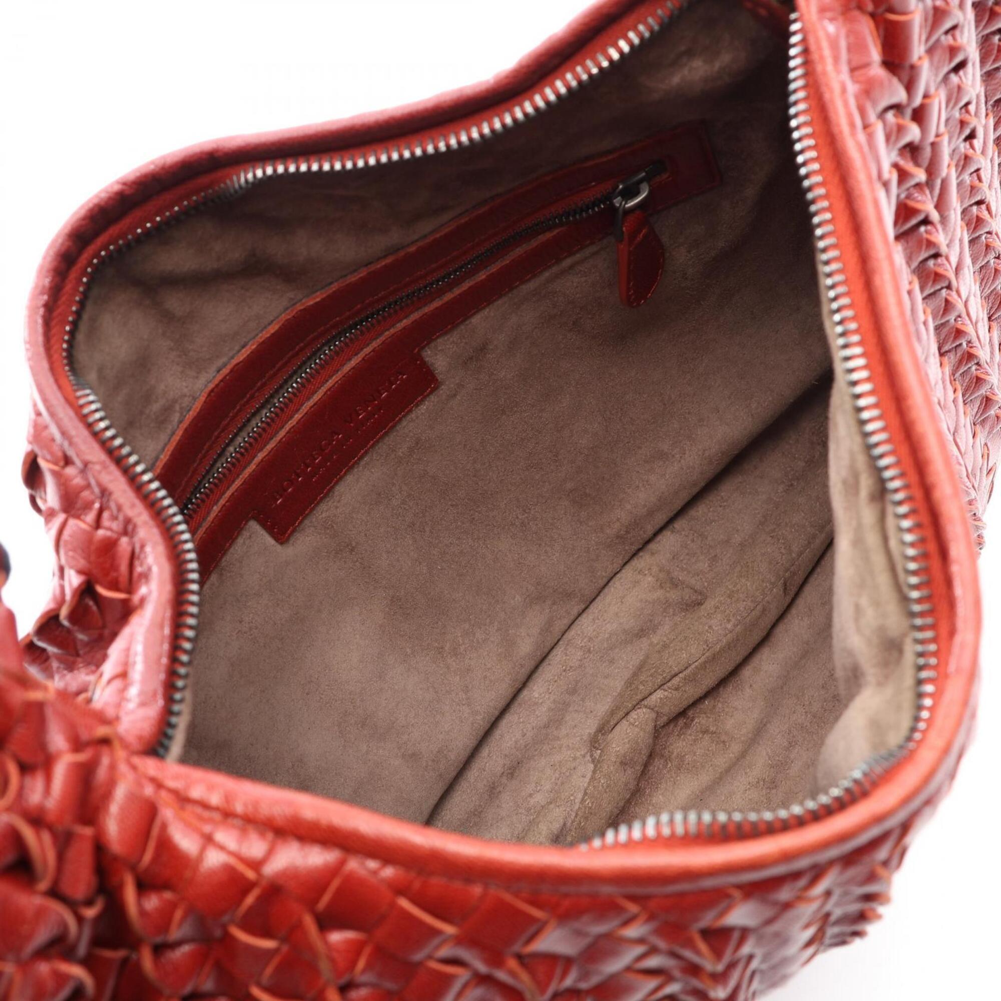 Bottega Veneta Bordeaux Leather Handbag (Pre-Owned)