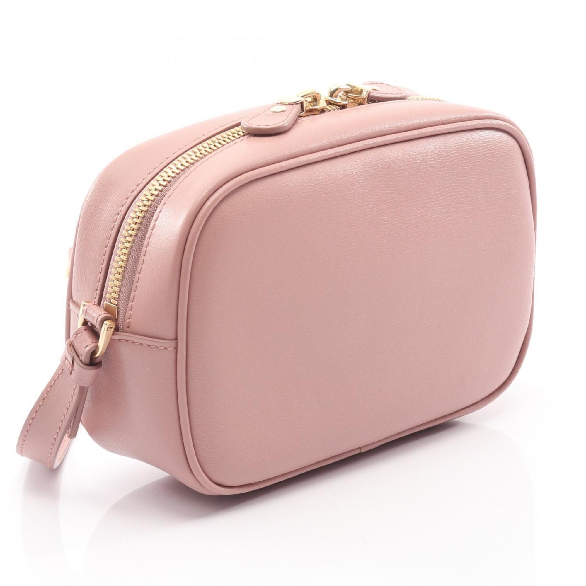 Salvatore Ferragamo Pink Leather Shoulder Bag (Pre-Owned)